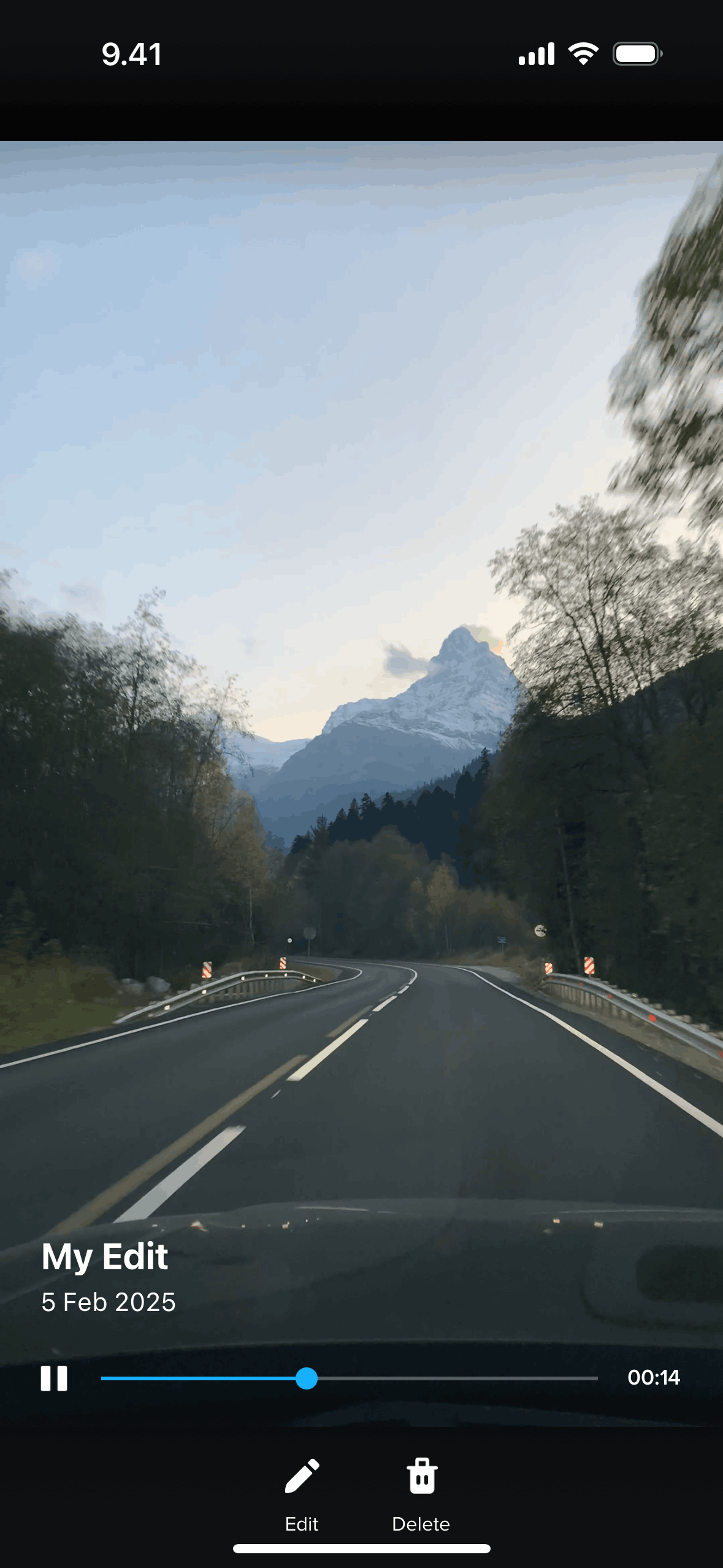 GoPro Quik iOS Photo & Video interface screenshot 1