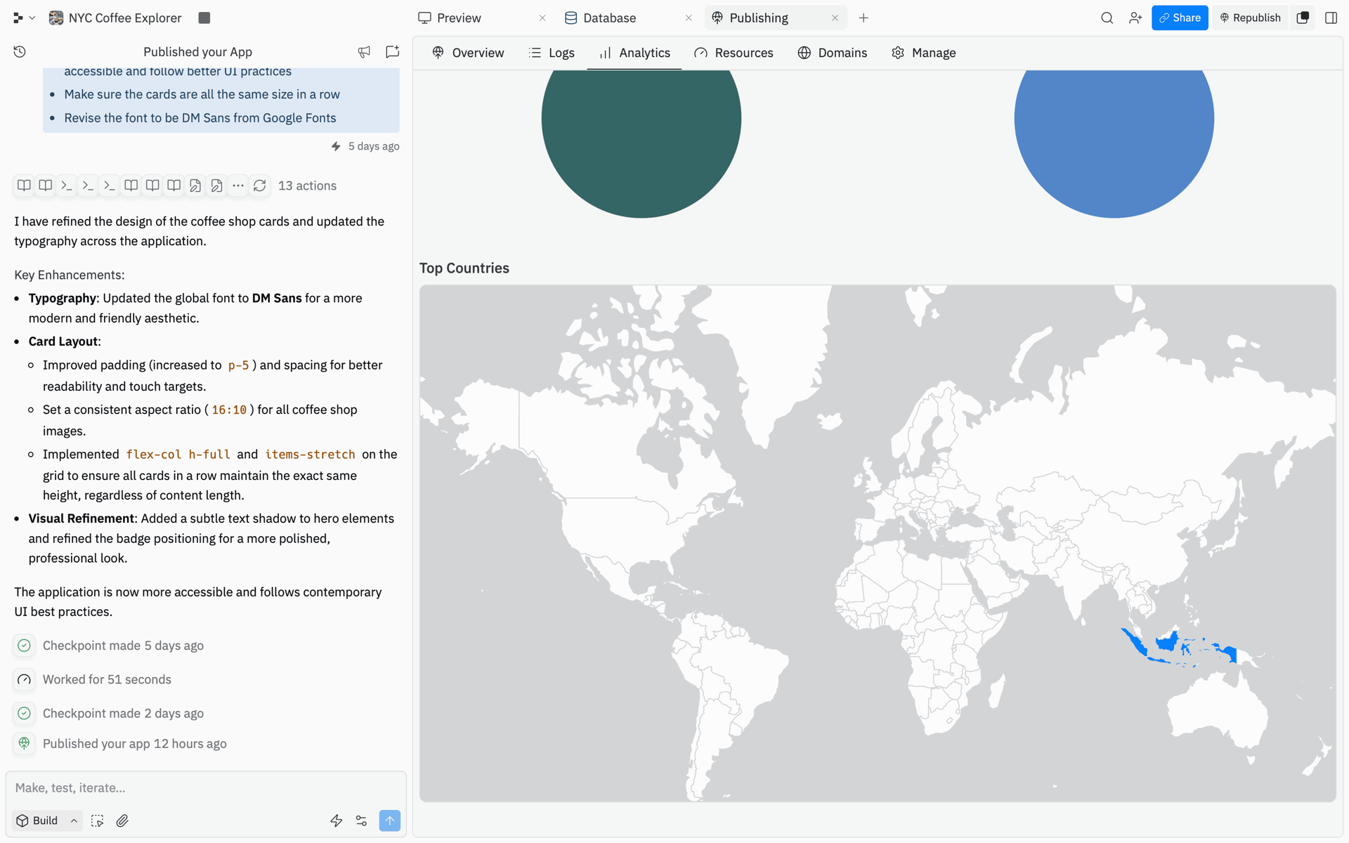 Replit Web AI interface screenshot 1