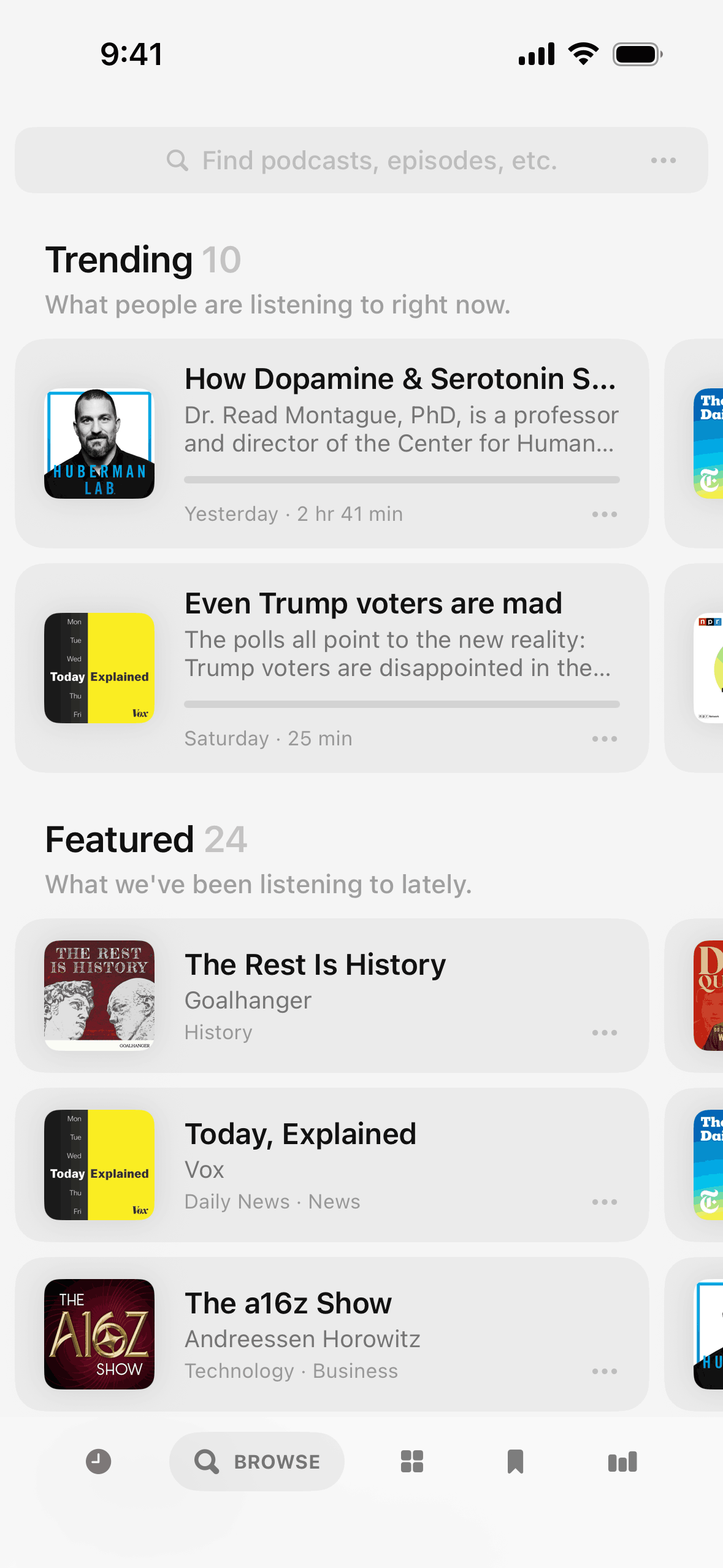 Neuecast iOS News interface screenshot 2
