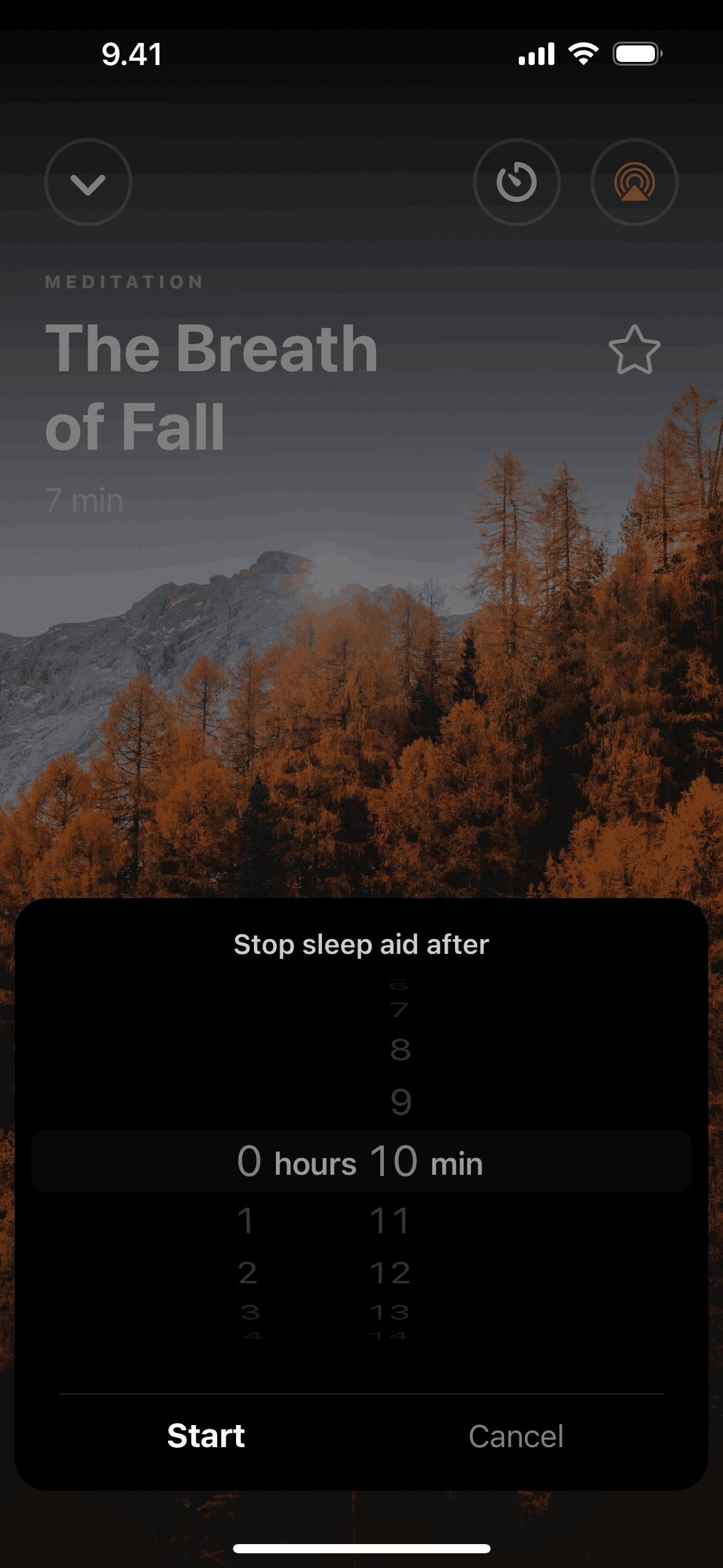 Pillow iOS Health & Fitness interface screenshot 17