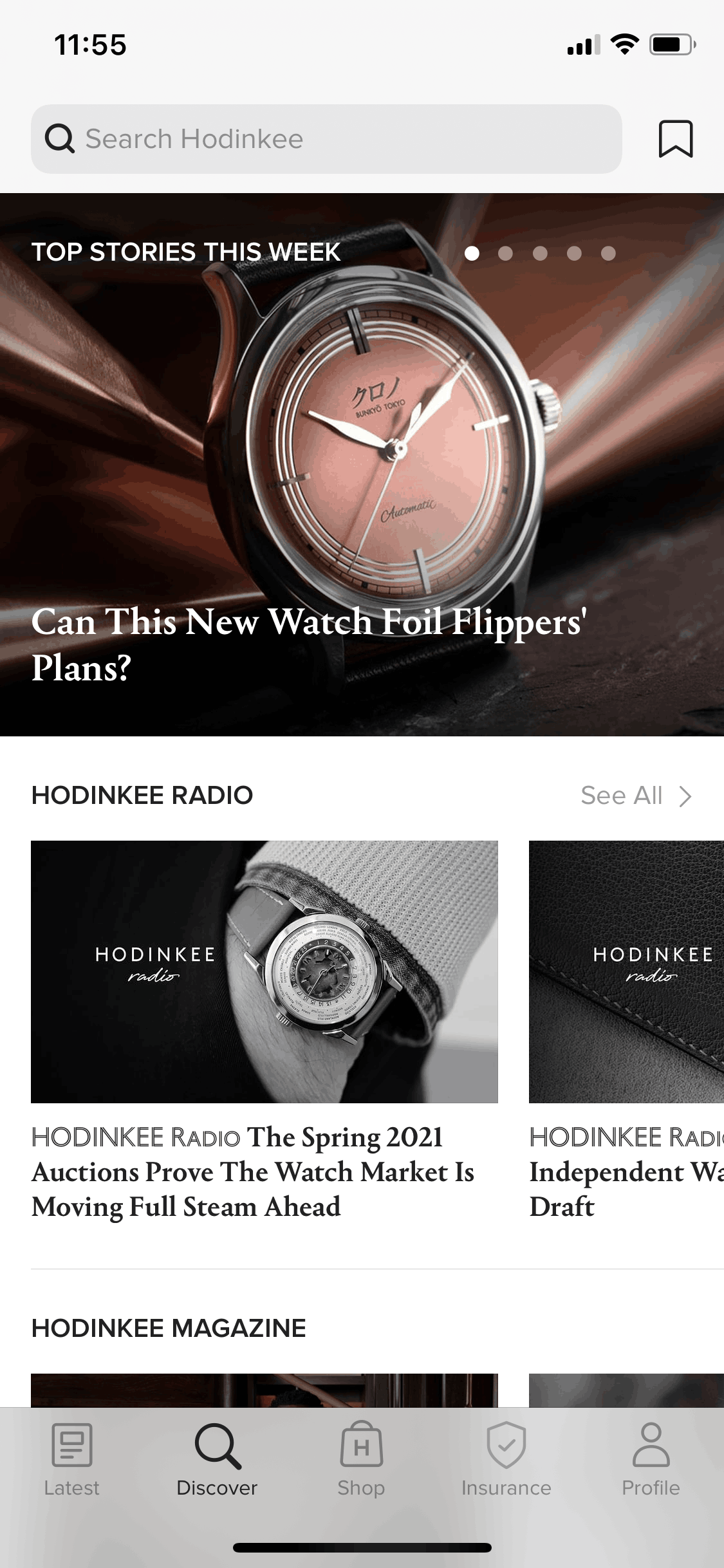 HODINKEE iOS Lifestyle interface screenshot 18