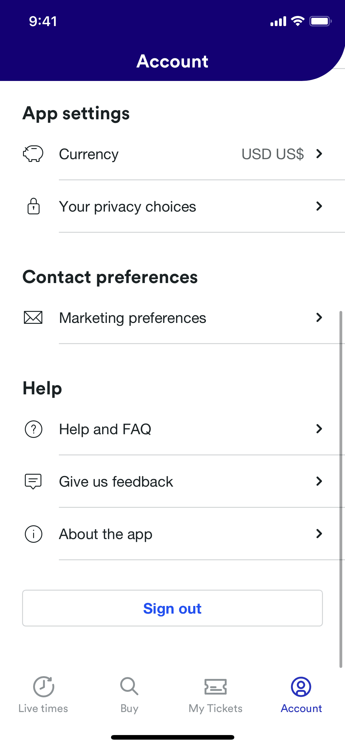 Trainline iOS Travel & Transportation interface screenshot 15