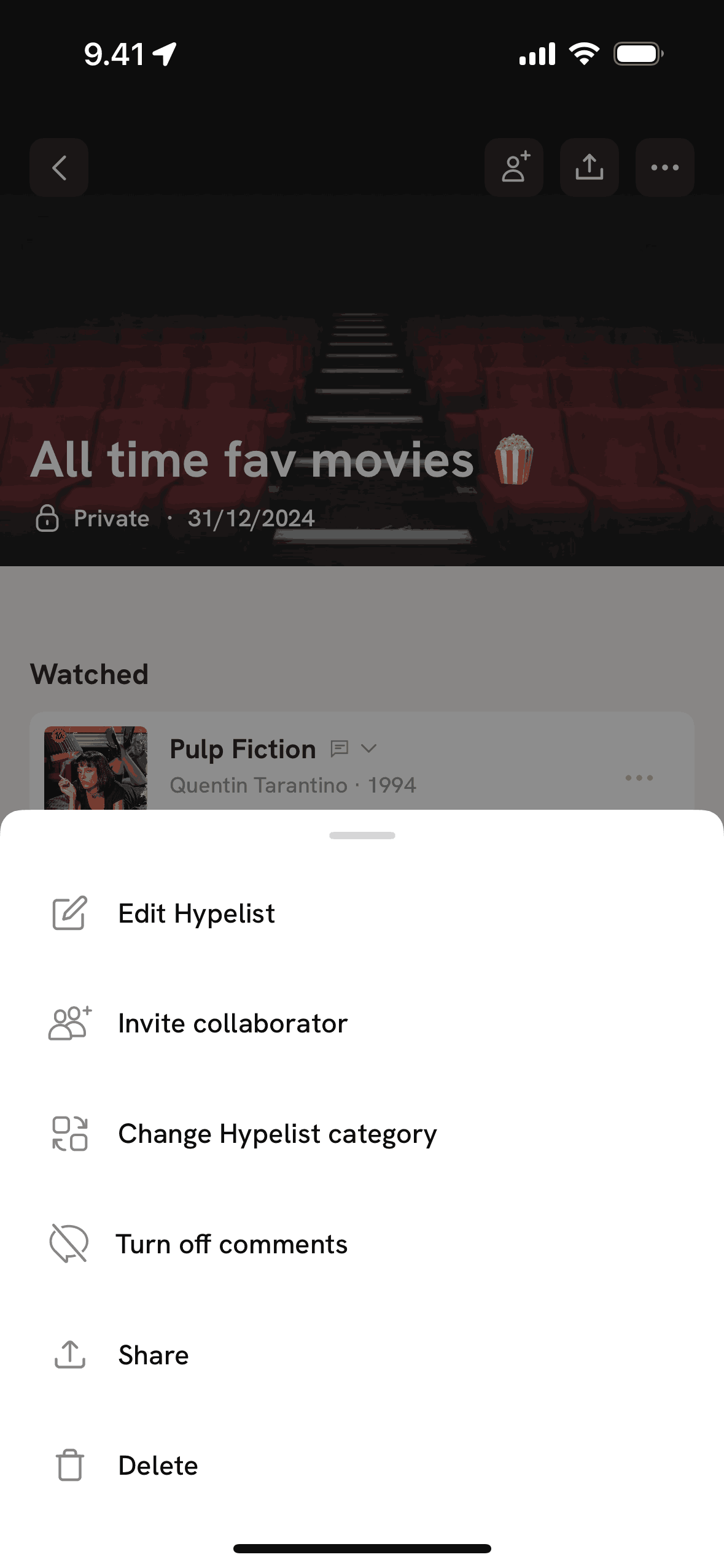 Hypelist iOS Social Networking interface screenshot 12