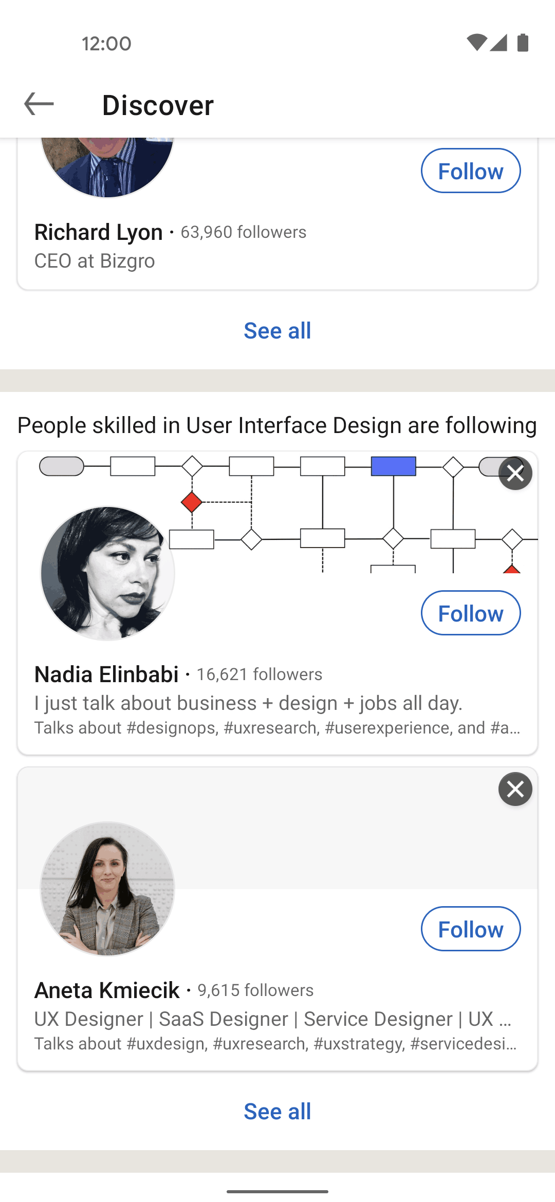 LinkedIn Android Business interface screenshot 2