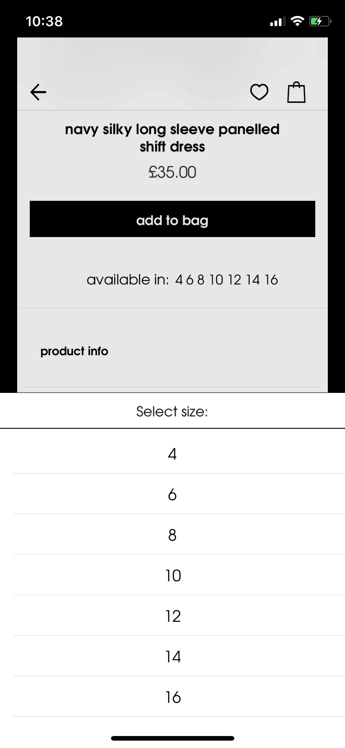Missguided iOS Shopping interface screenshot 19
