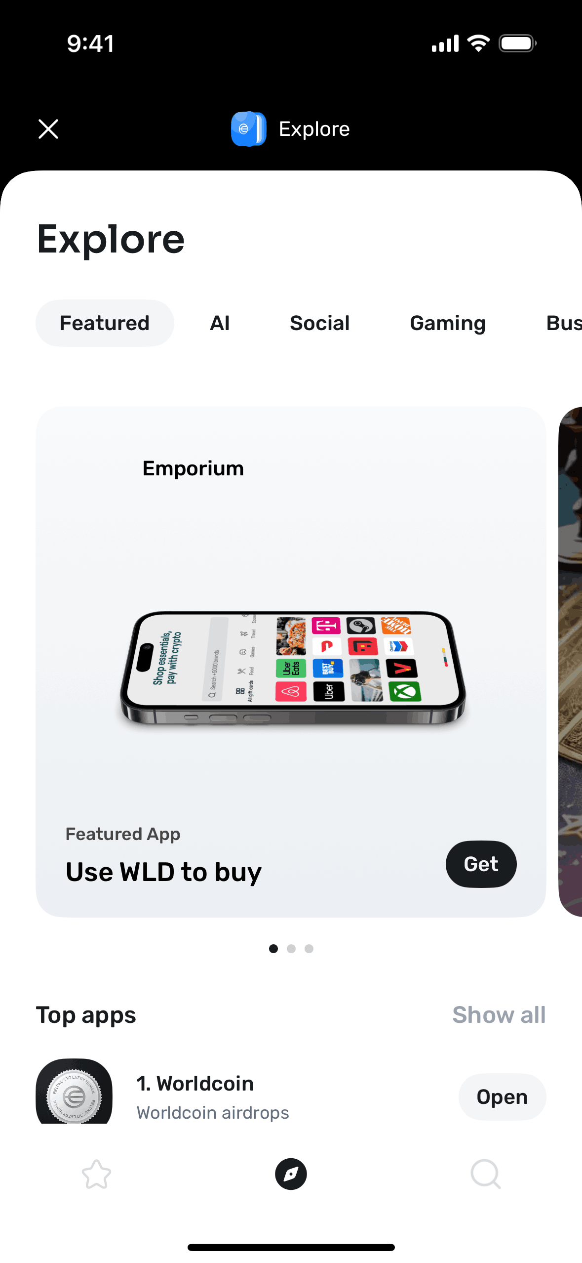 World App iOS Crypto & Web3 interface screenshot 15