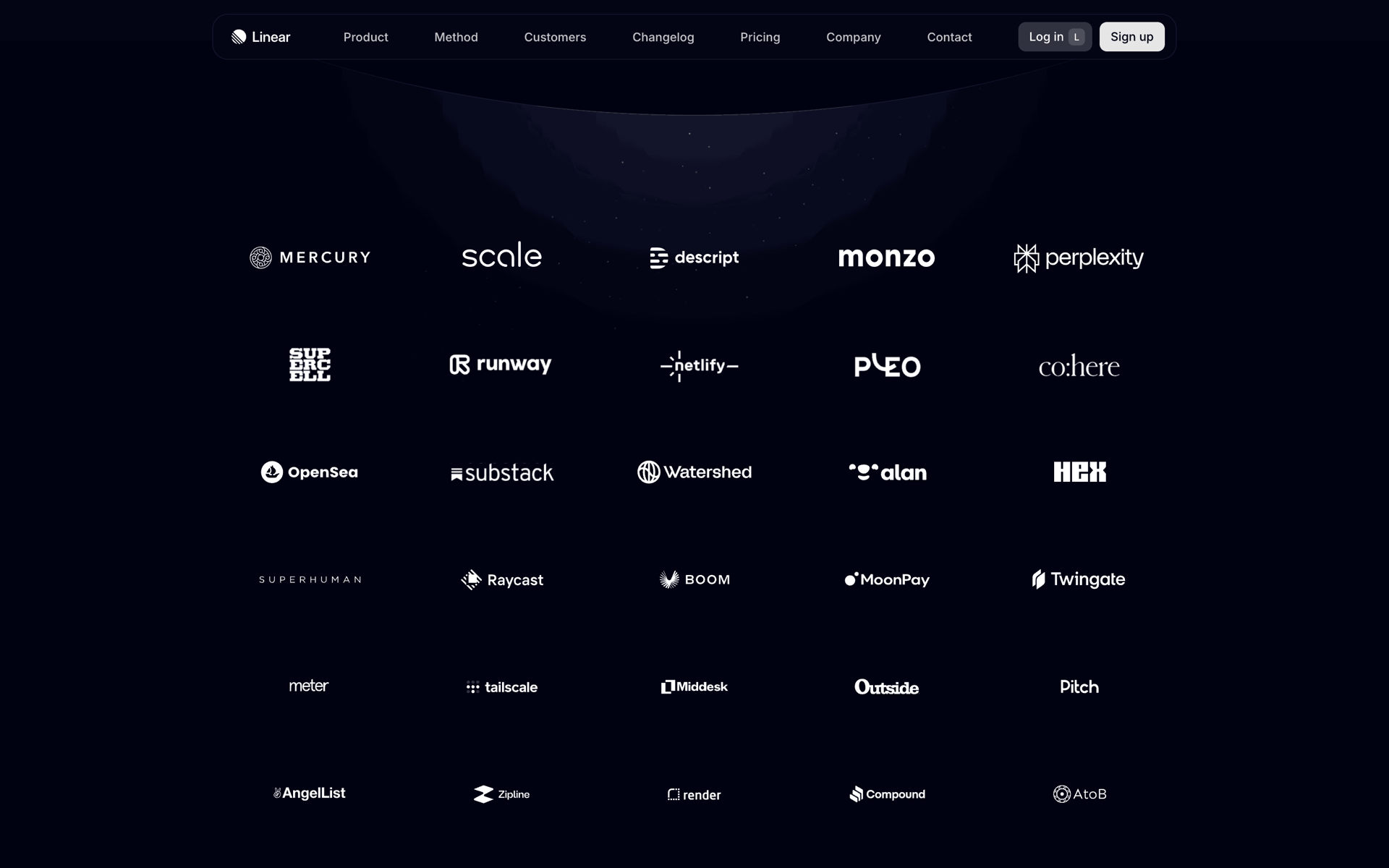 Linear Web UI design screenshot