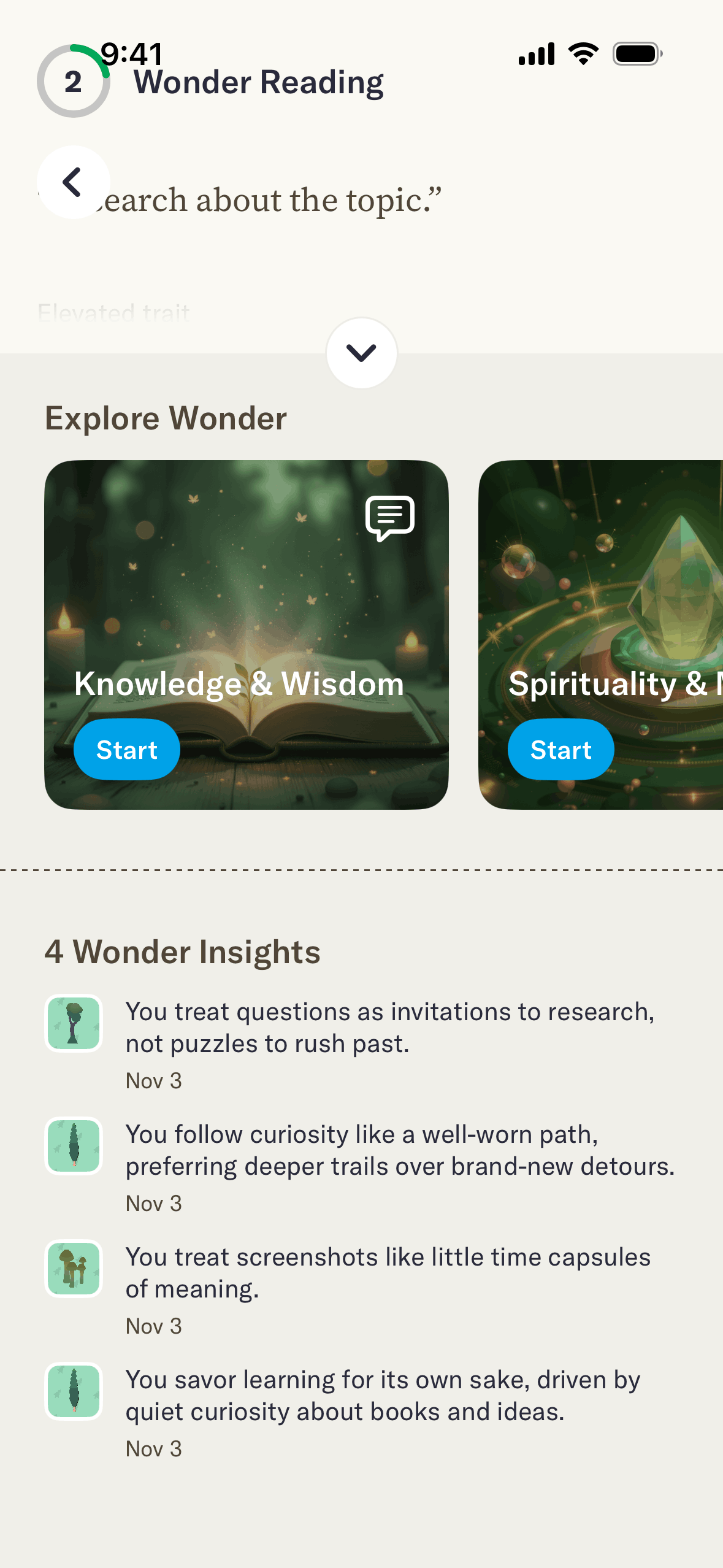 Tolan iOS AI interface screenshot 4