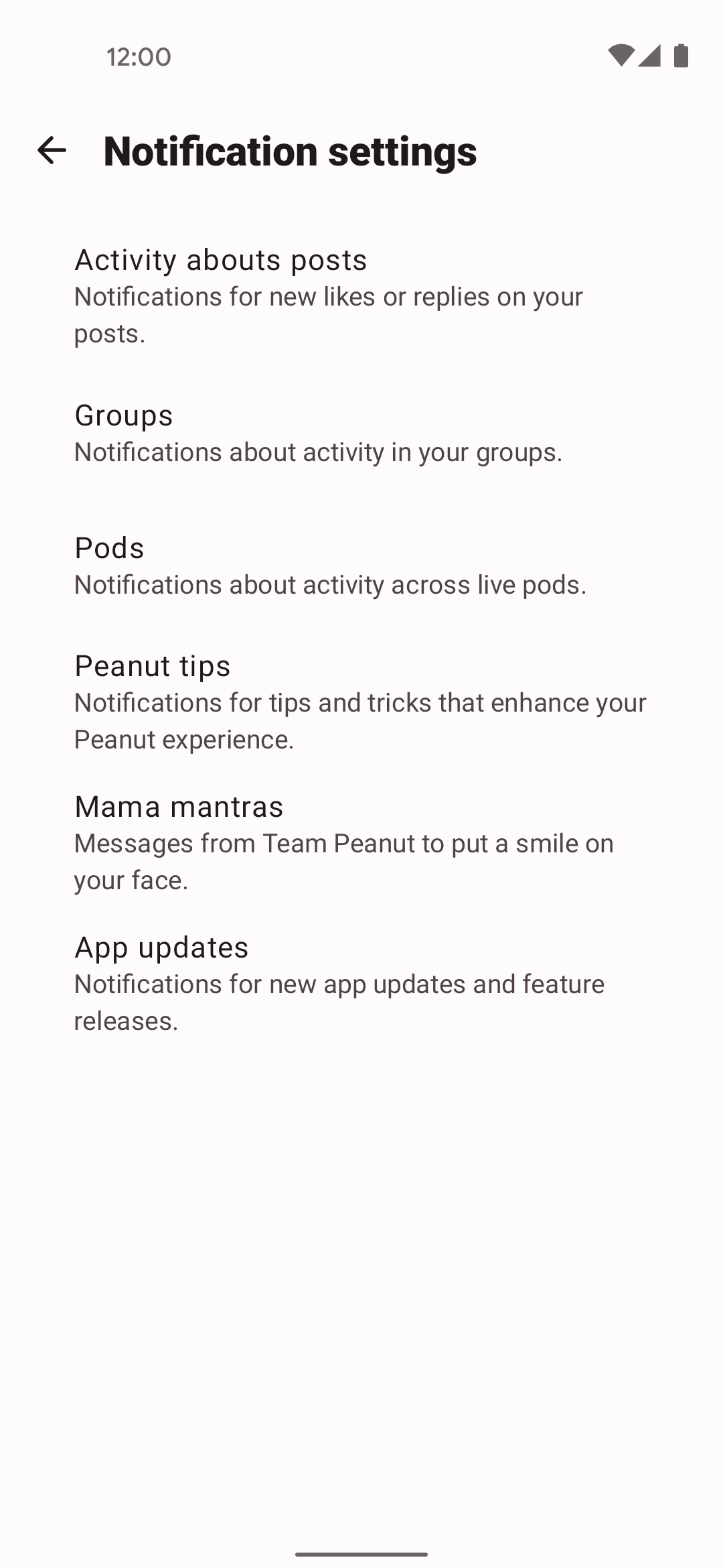 Peanut Android Social Networking interface screenshot 21