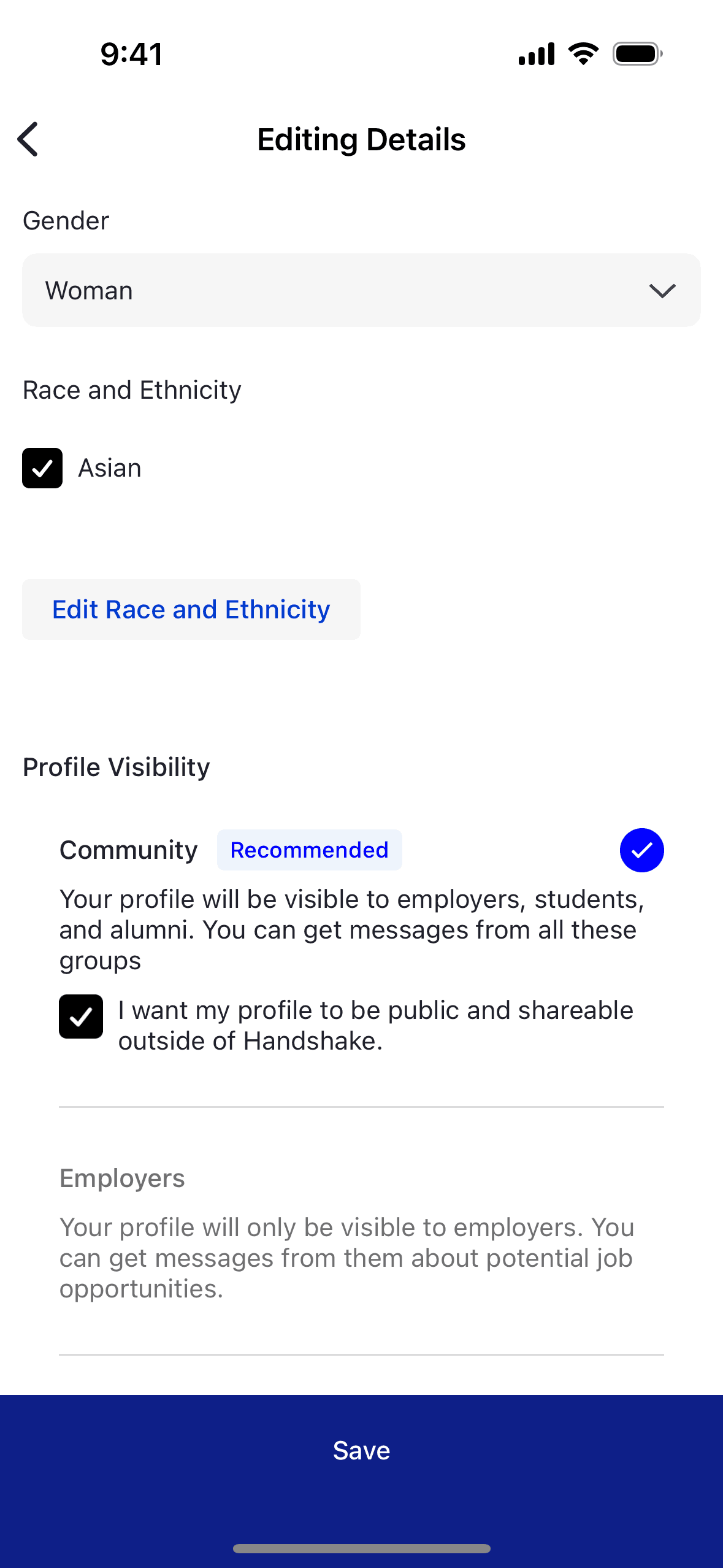 Handshake iOS Business interface screenshot 13
