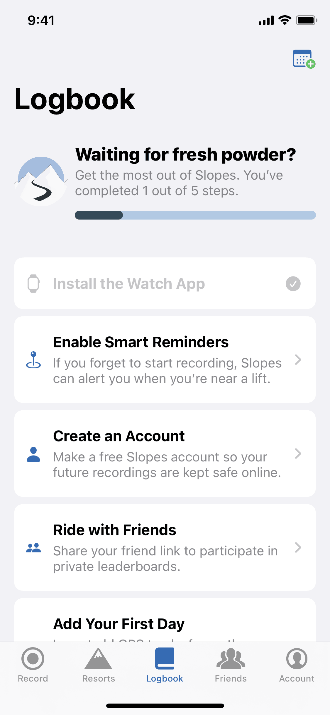 Slopes iOS Sports interface screenshot 10