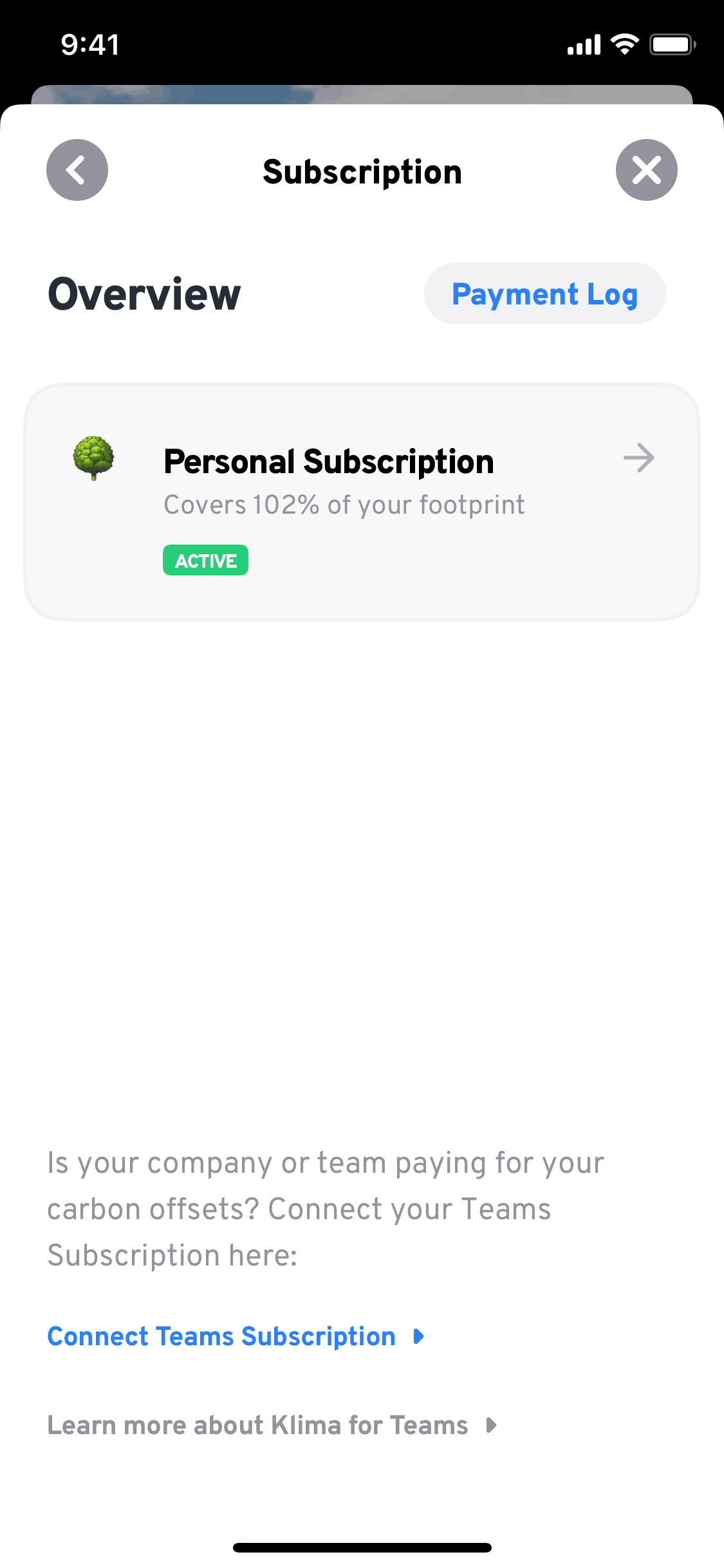 Klima iOS Lifestyle interface screenshot 10