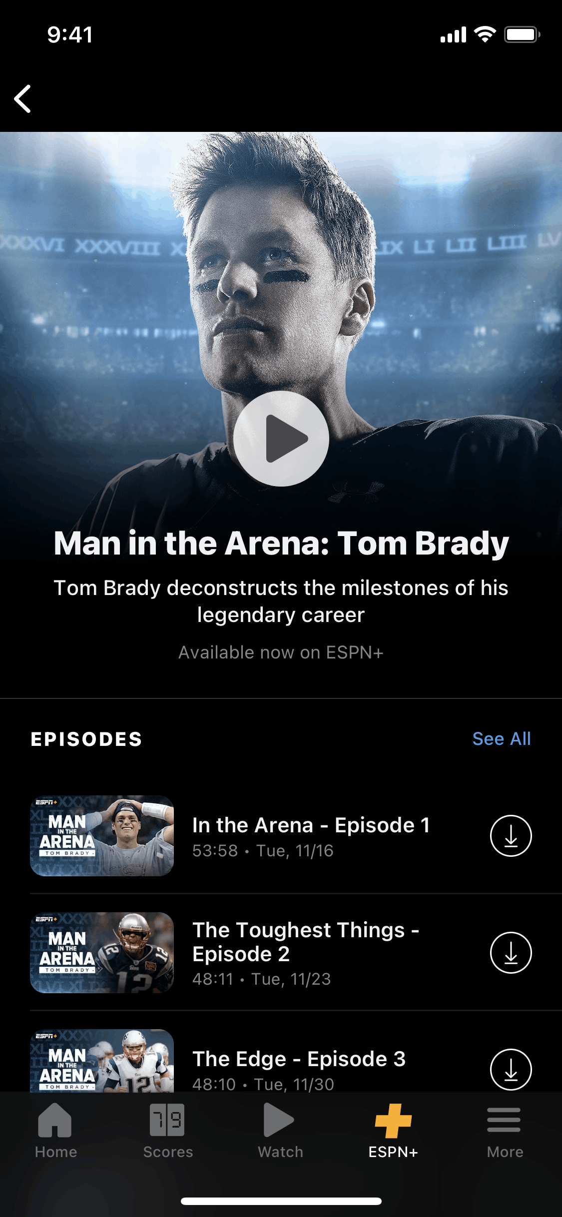 ESPN iOS Sports interface screenshot 22