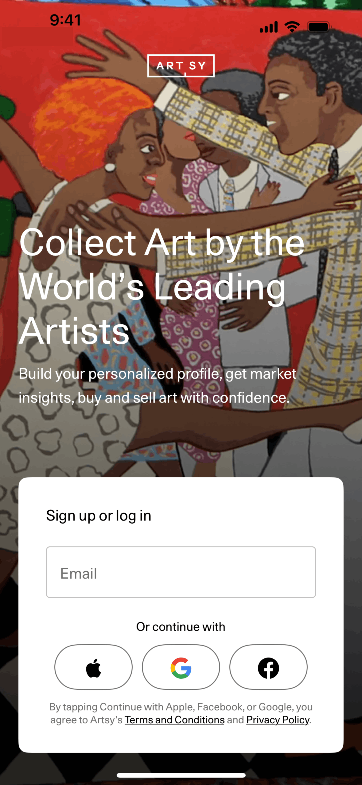Artsy iOS Shopping interface screenshot 2