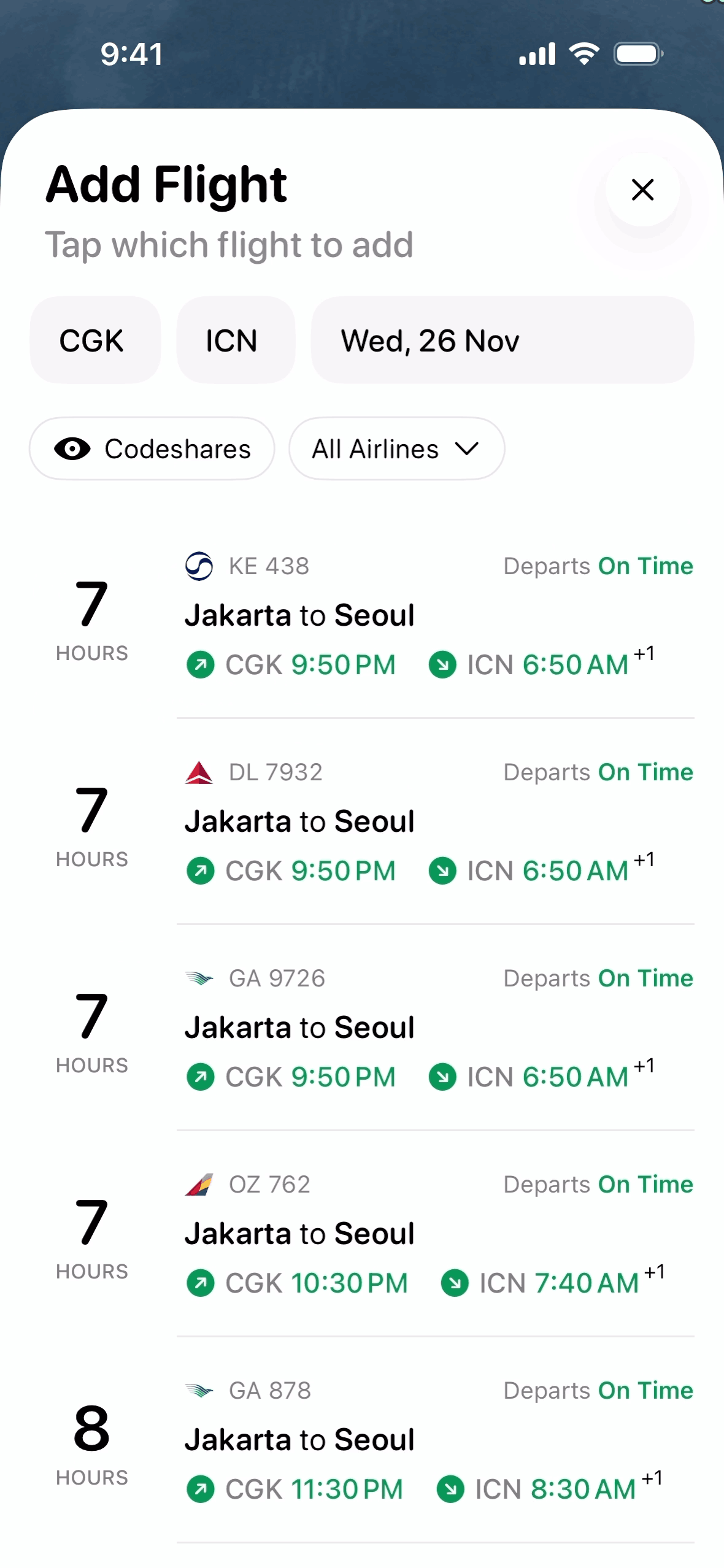 Flighty iOS Travel & Transportation interface screenshot 23