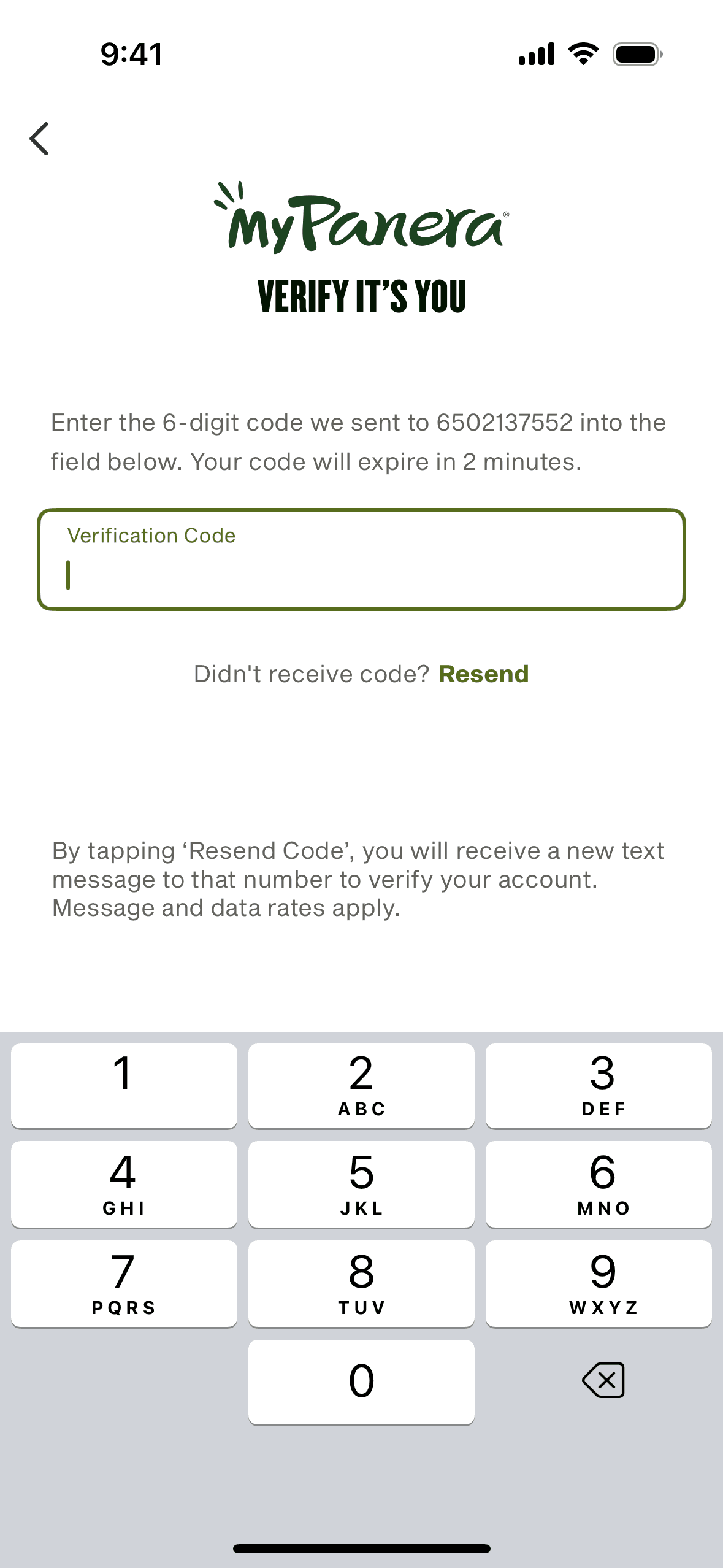 Panera Bread iOS Food & Drink interface screenshot 14