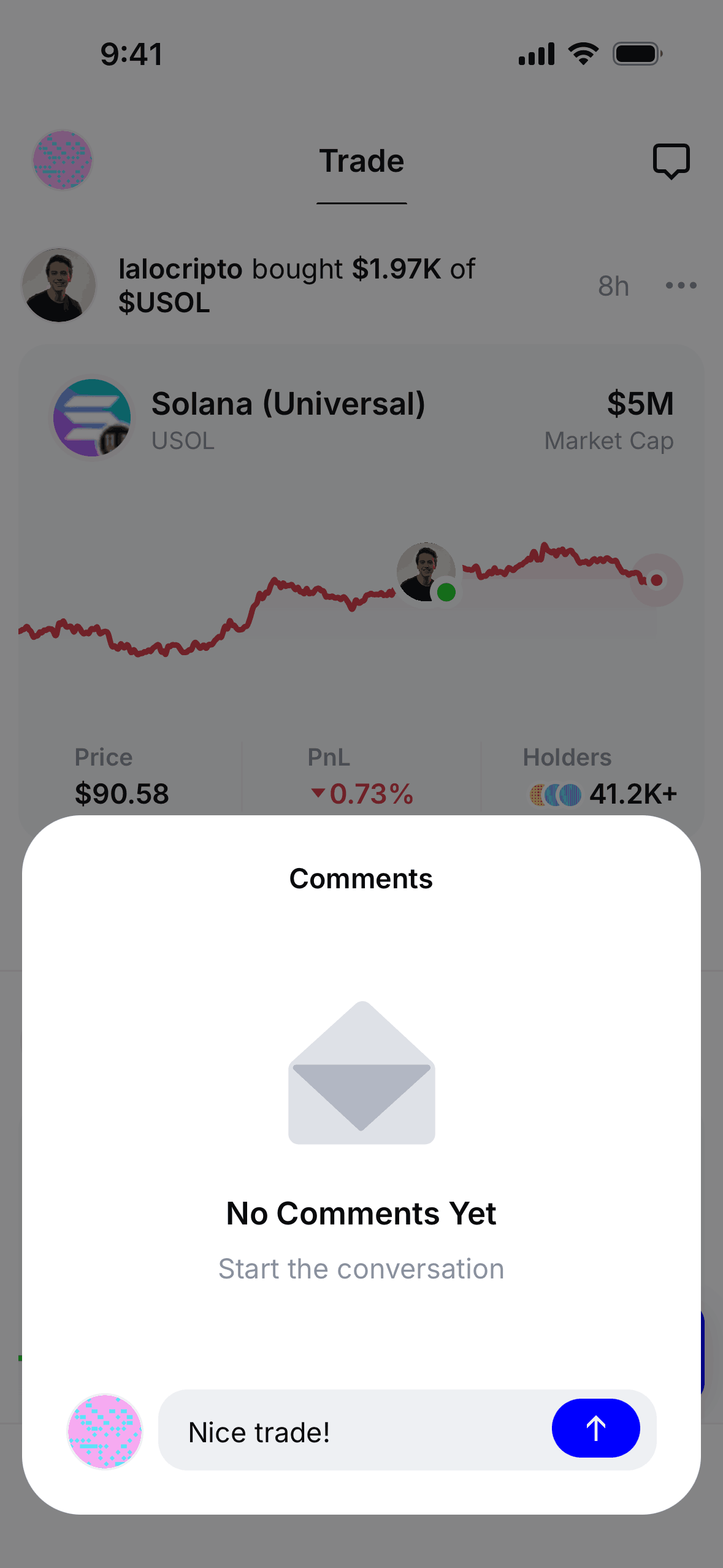 Base iOS trading interface screenshot 22