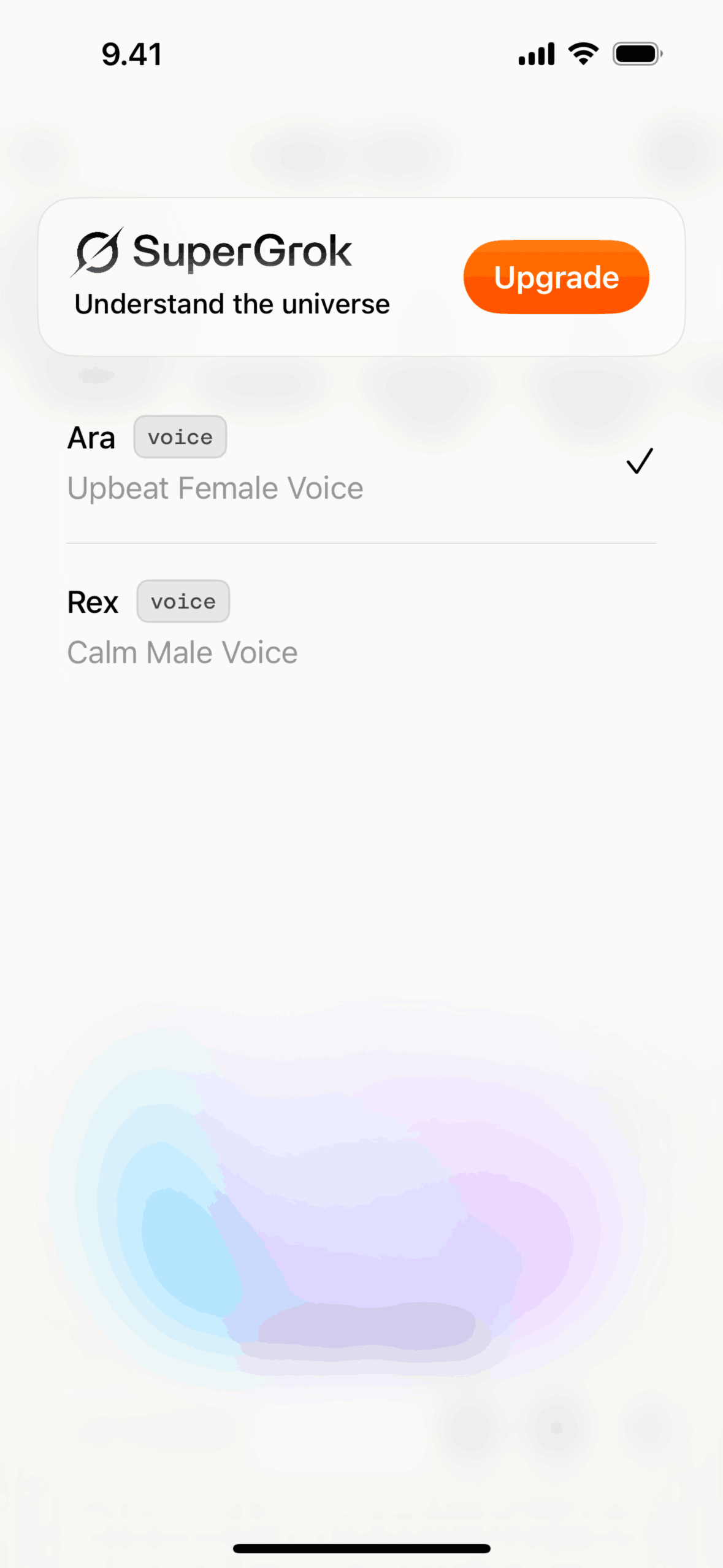 Grok iOS AI interface screenshot 14