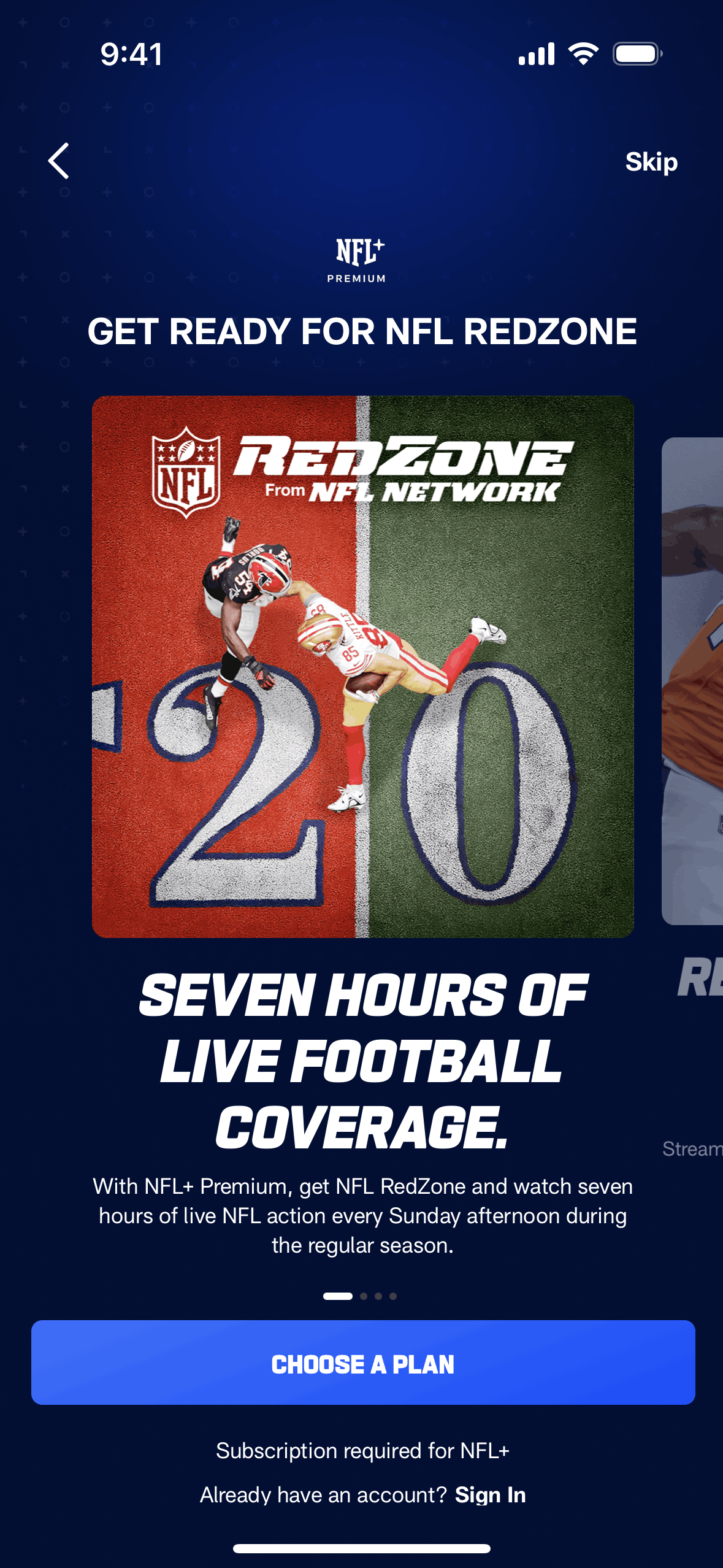 NFL iOS Sports interface screenshot 4