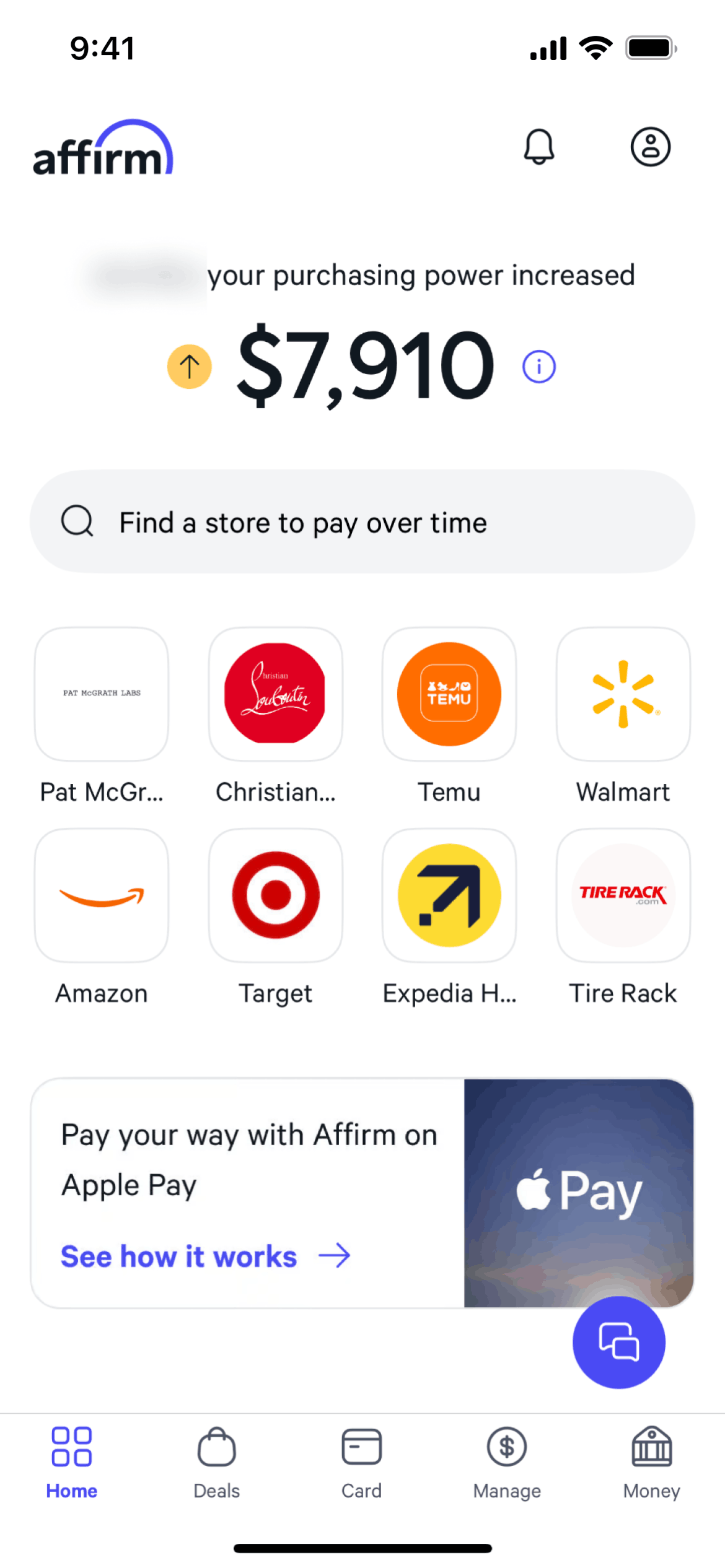 Affirm iOS Finance interface screenshot 3