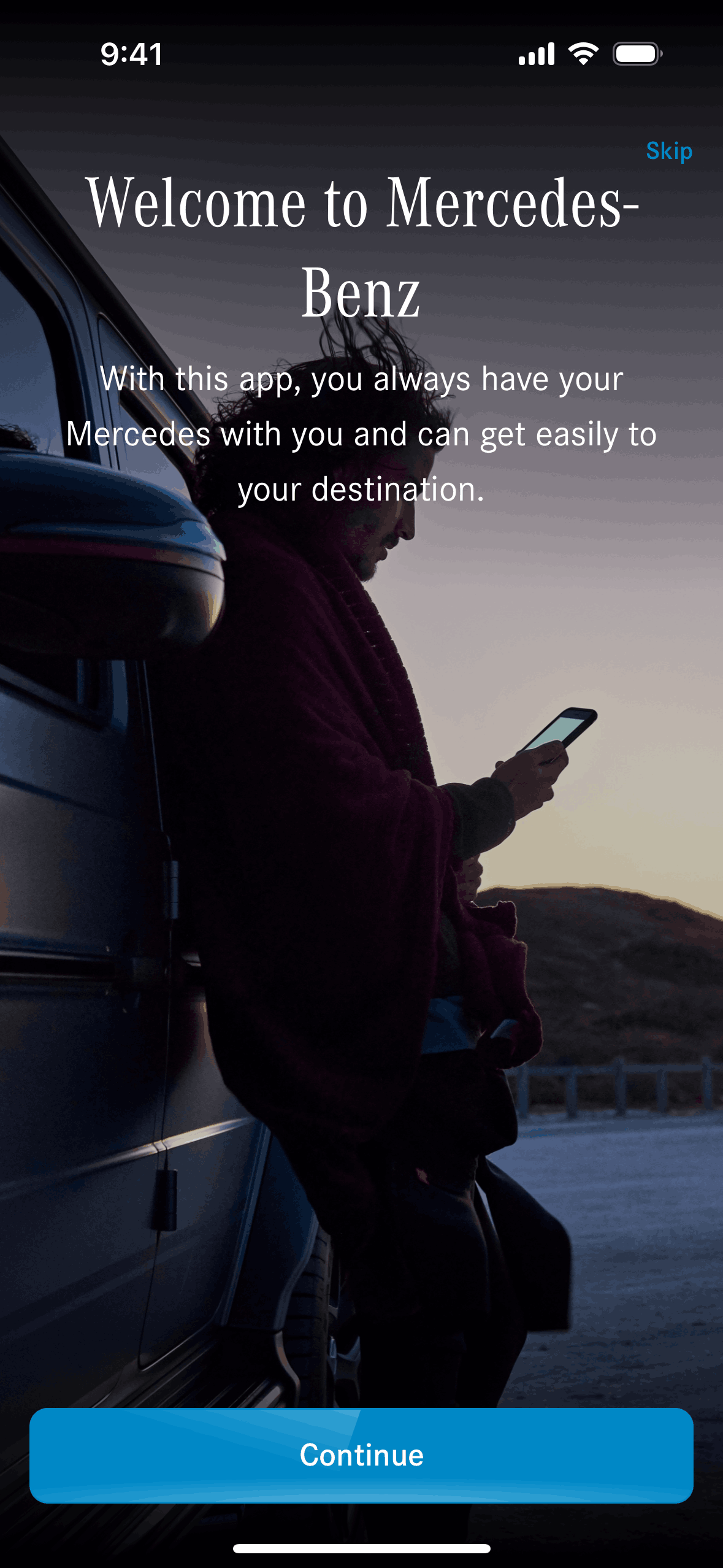 Mercedes-Benz iOS Travel & Transportation interface screenshot 3