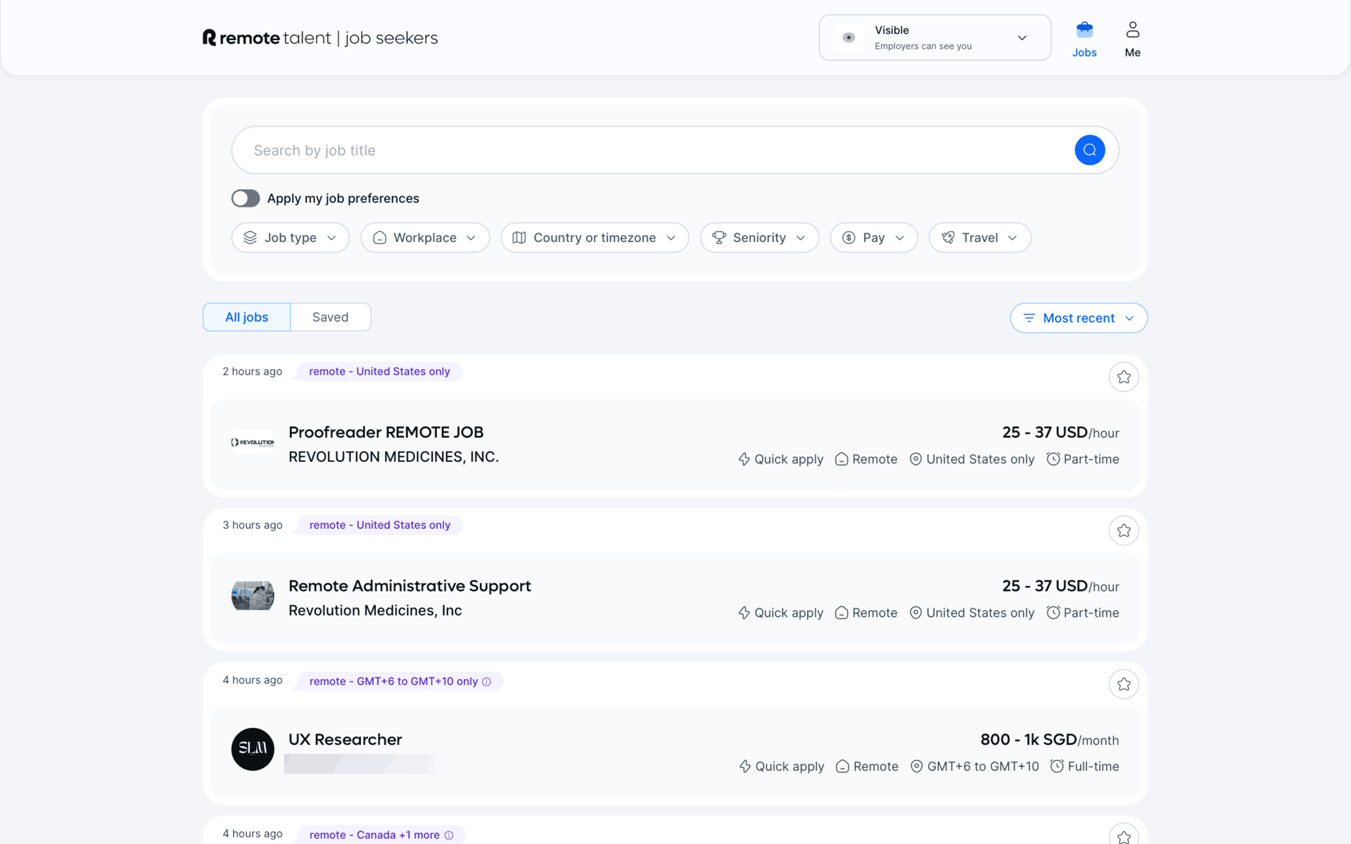 Remote Web Business interface screenshot 1