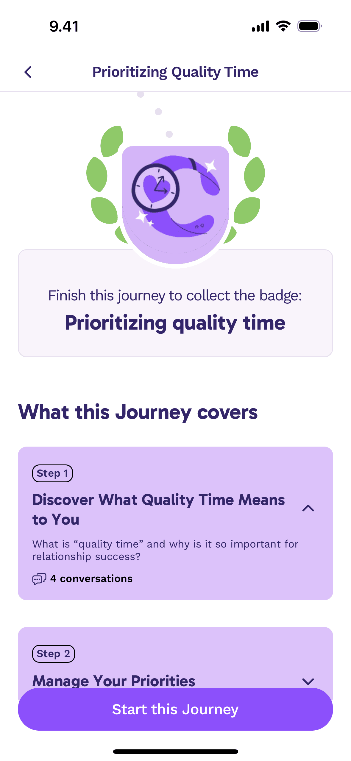 Paired iOS Health & Fitness interface screenshot 1