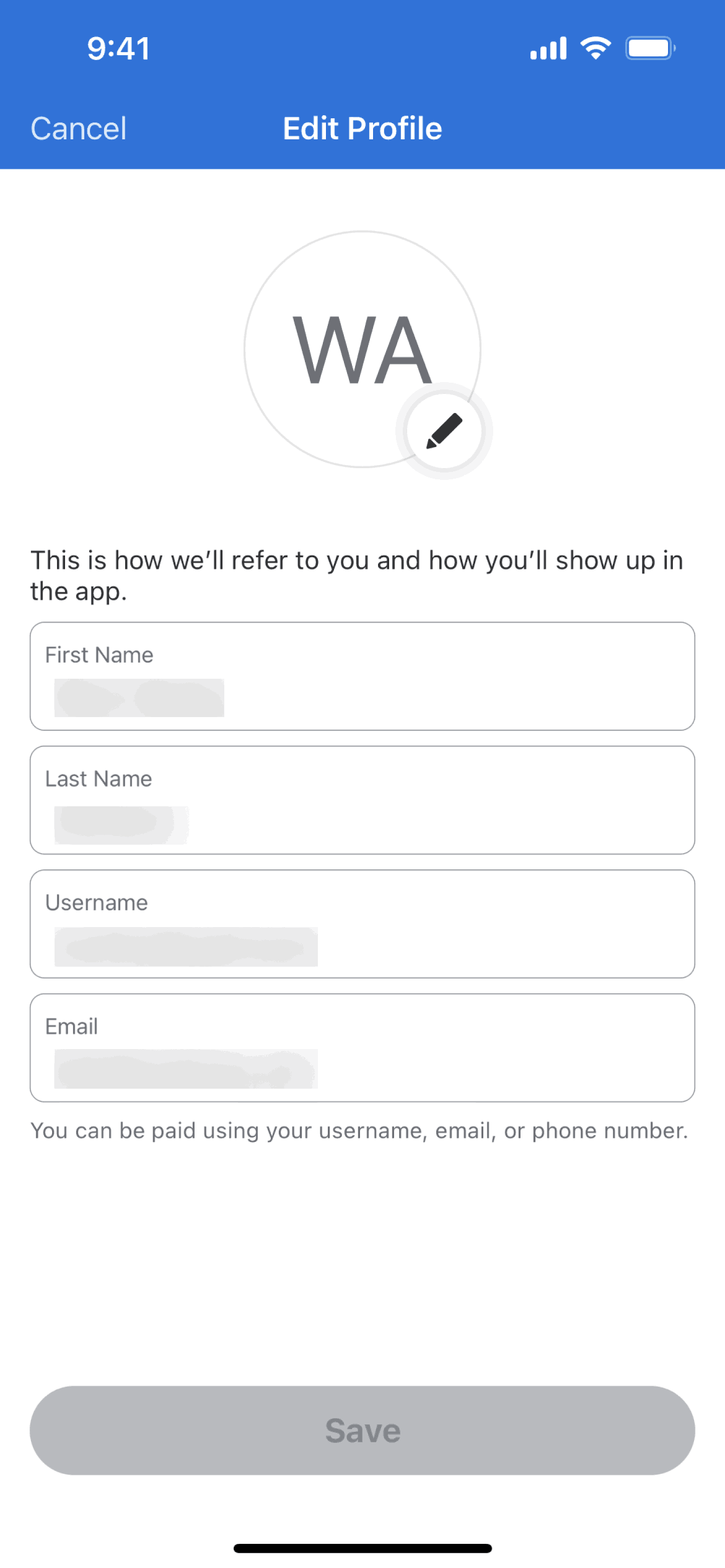 Venmo iOS Finance interface screenshot 14