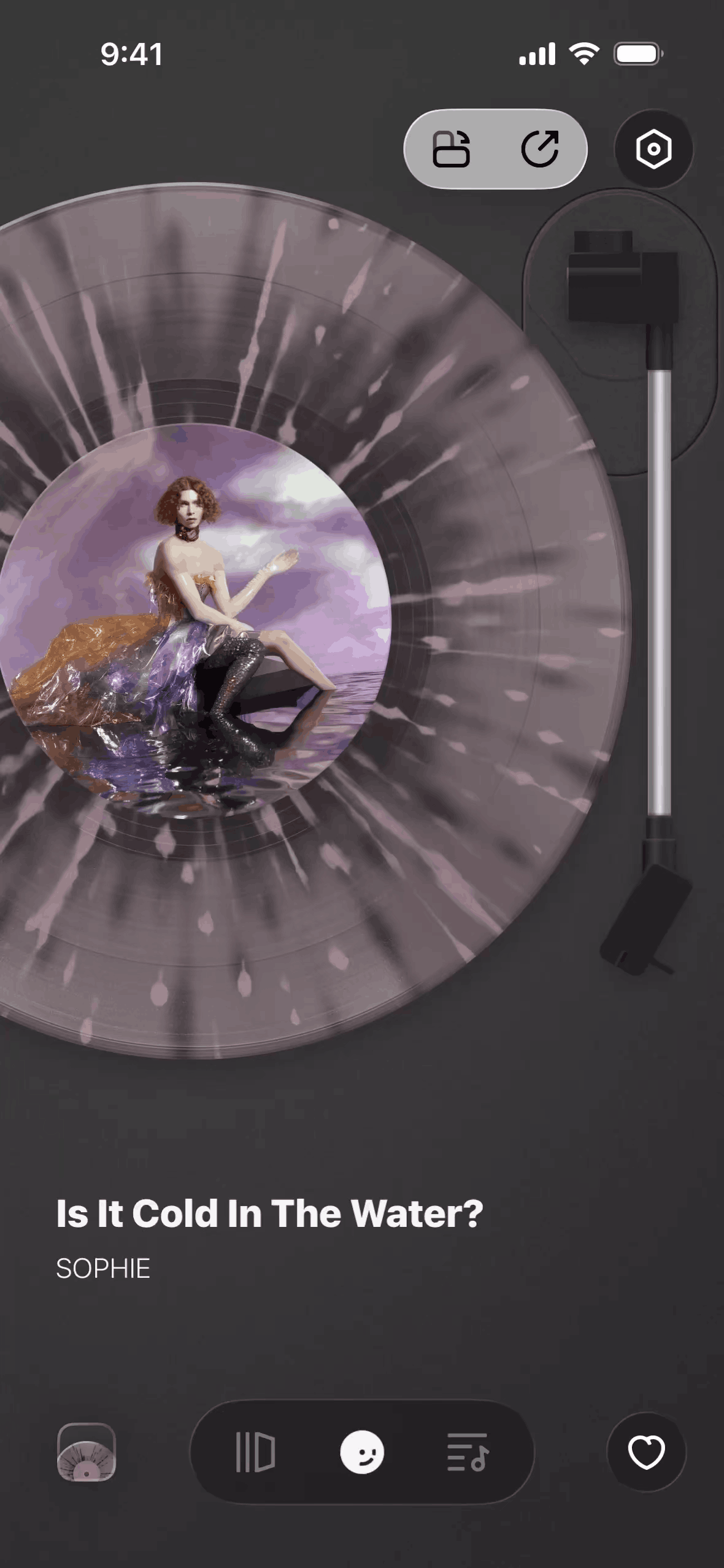 MD Vinyl iOS Music & Audio interface screenshot 1