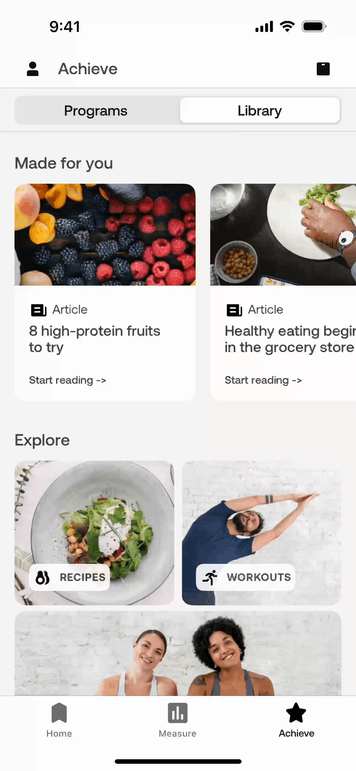 Withings Health Mate iOS Health & Fitness interface screenshot 3