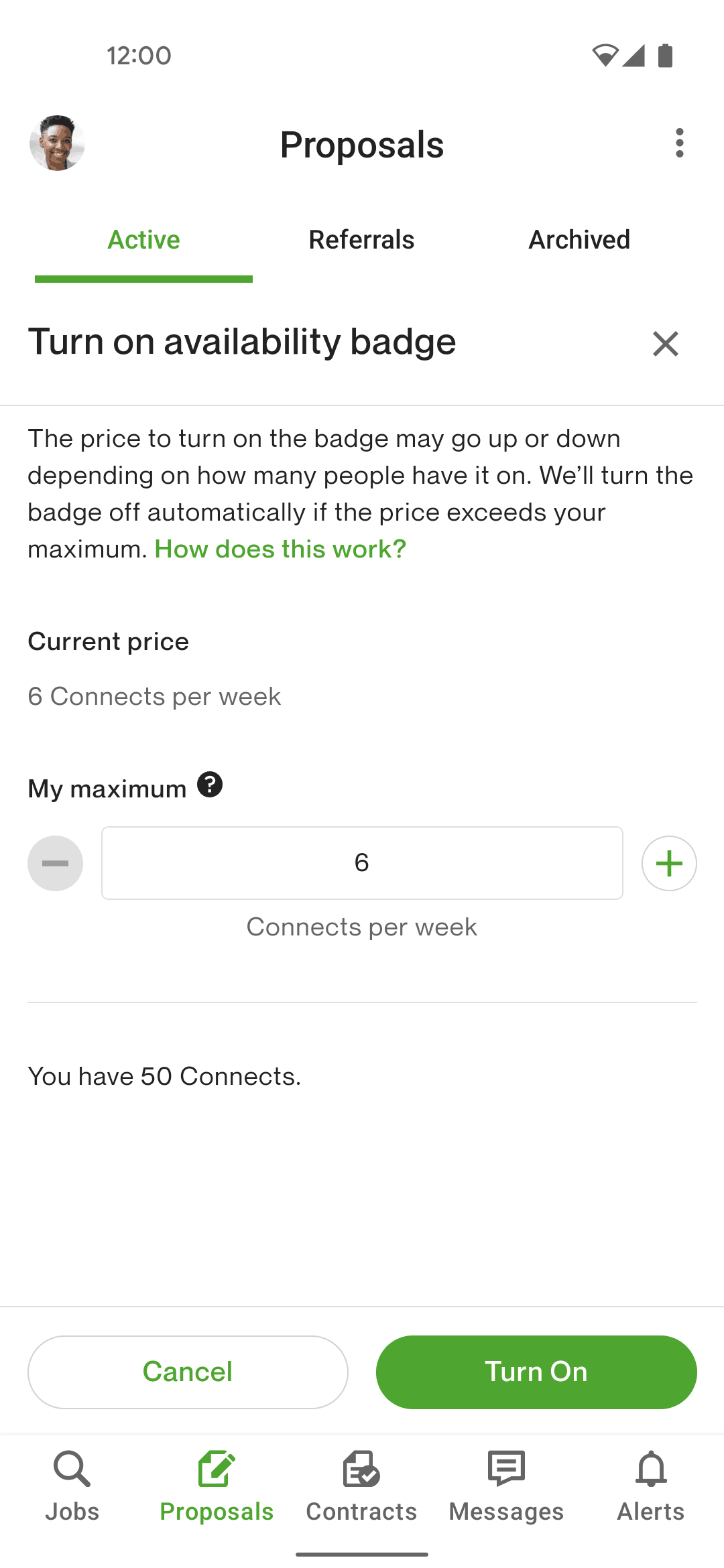 Upwork Android Business interface screenshot 23