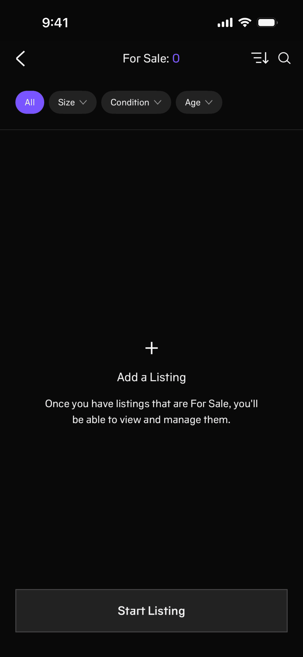 alias iOS Shopping interface screenshot 12