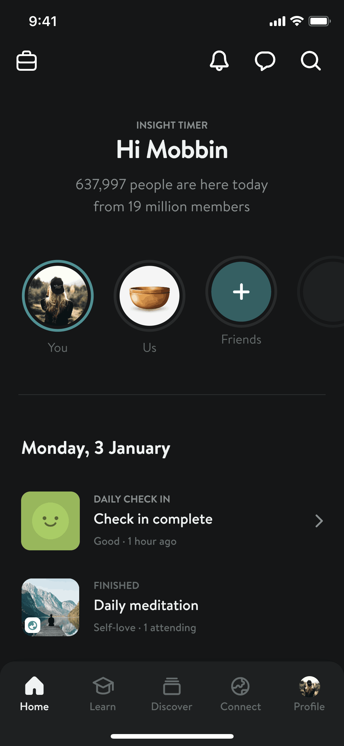 Insight Timer iOS Health & Fitness interface screenshot 10