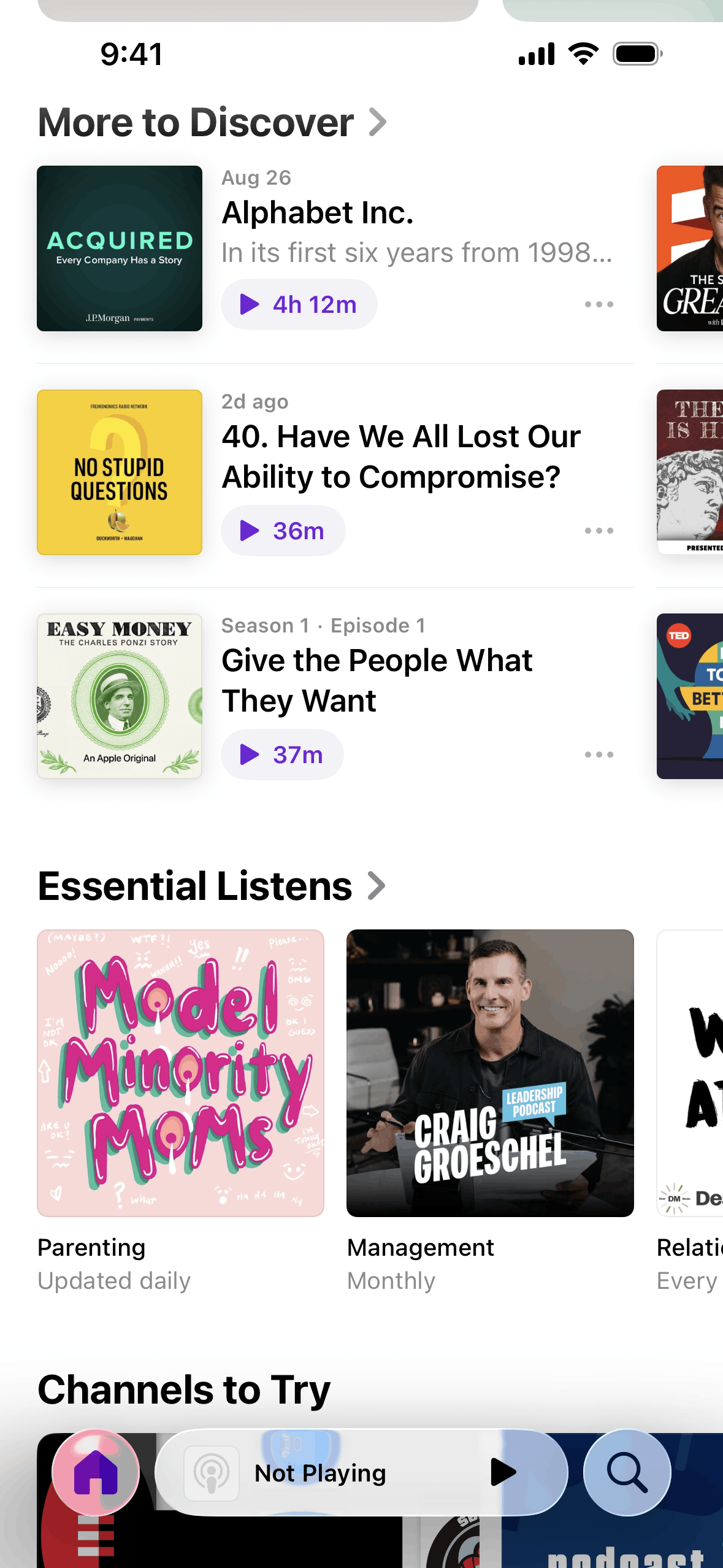 Apple Podcasts iOS Music & Audio interface screenshot 6