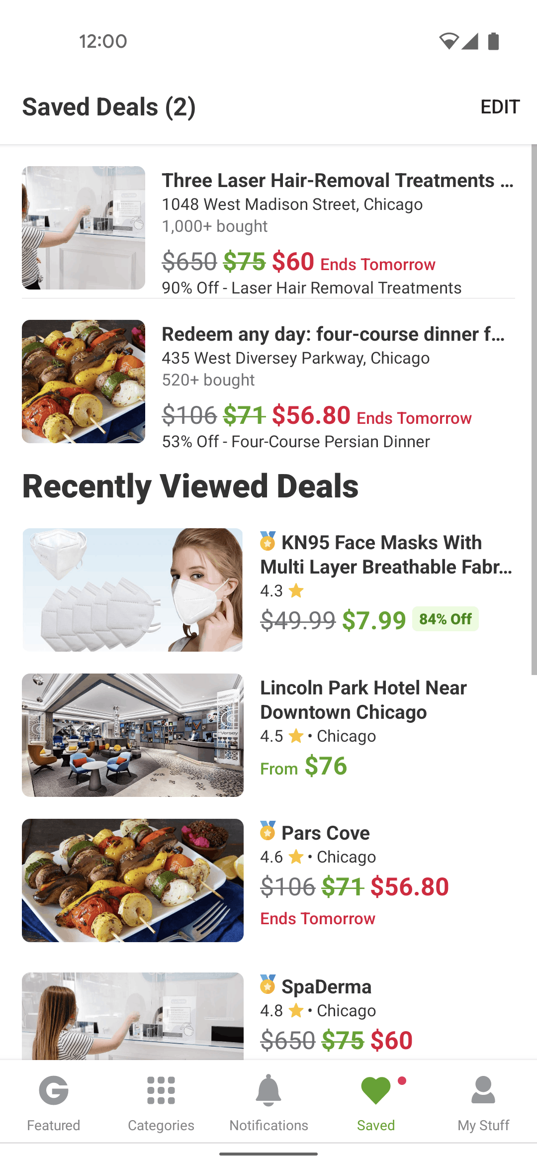 Groupon Android Shopping interface screenshot 8