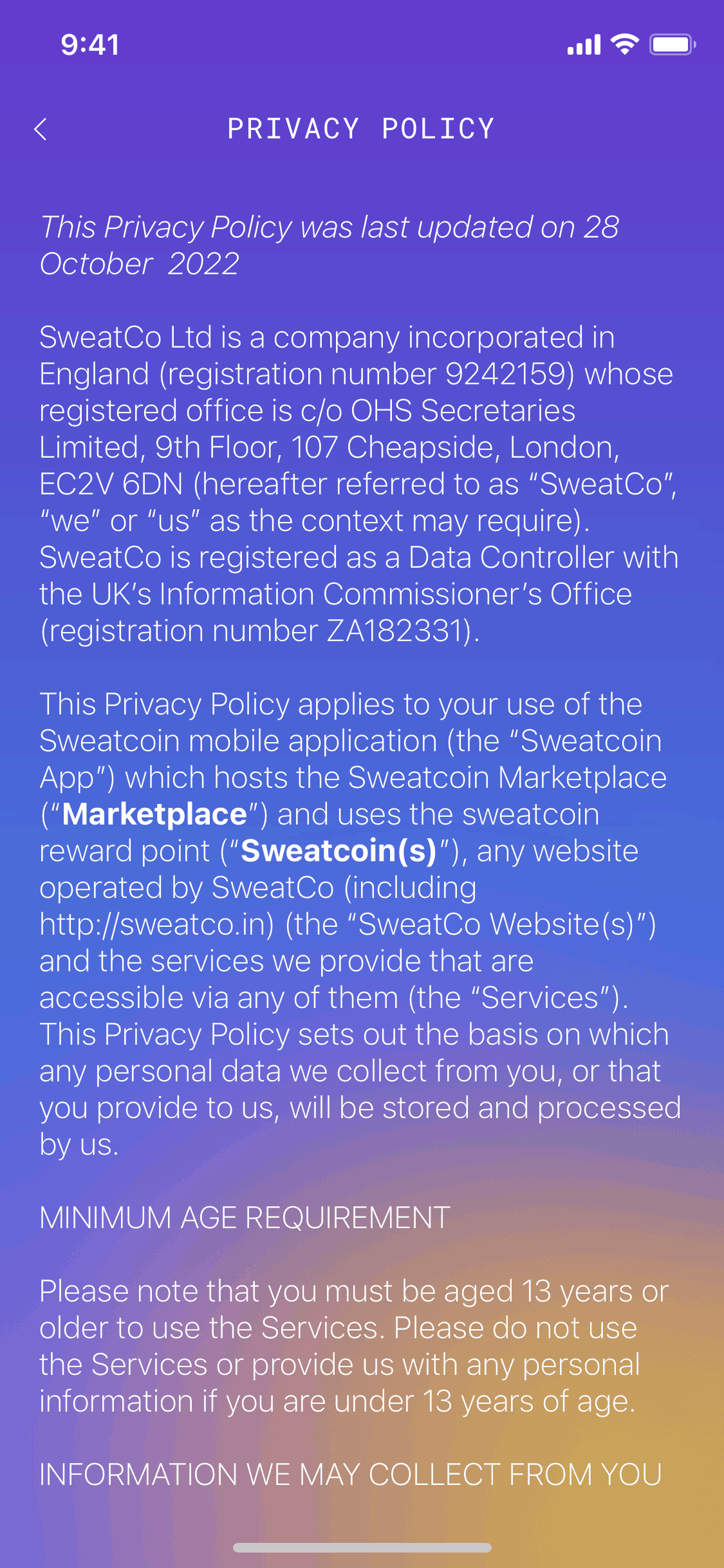 Sweatcoin iOS Health & Fitness interface screenshot 21