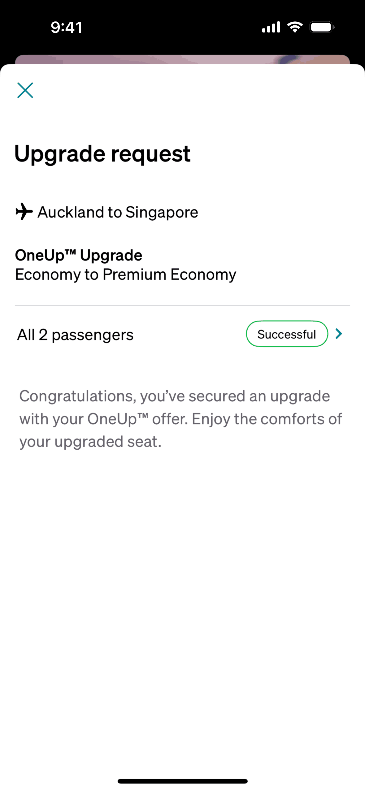Air NZ iOS Travel & Transportation interface screenshot 8