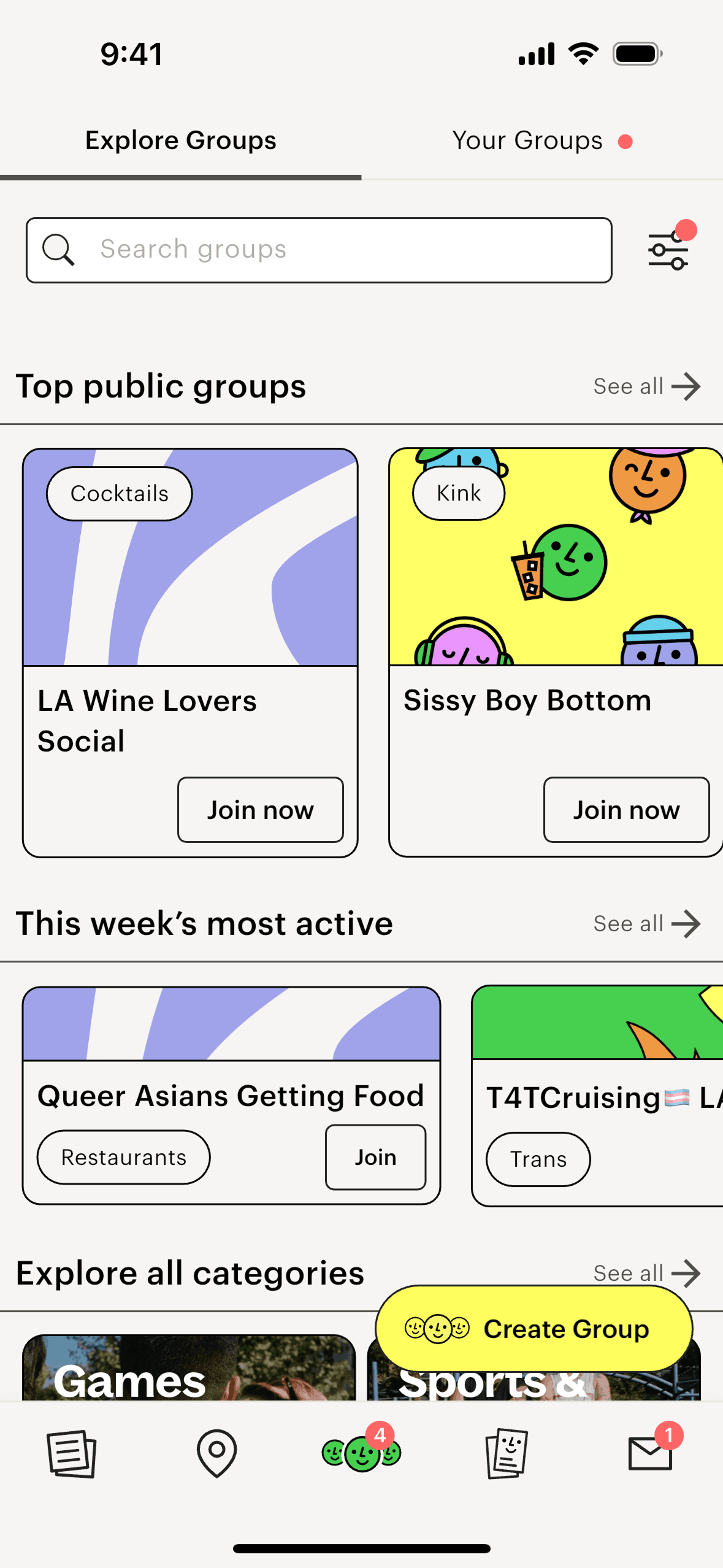 Lex iOS Social Networking interface screenshot 2