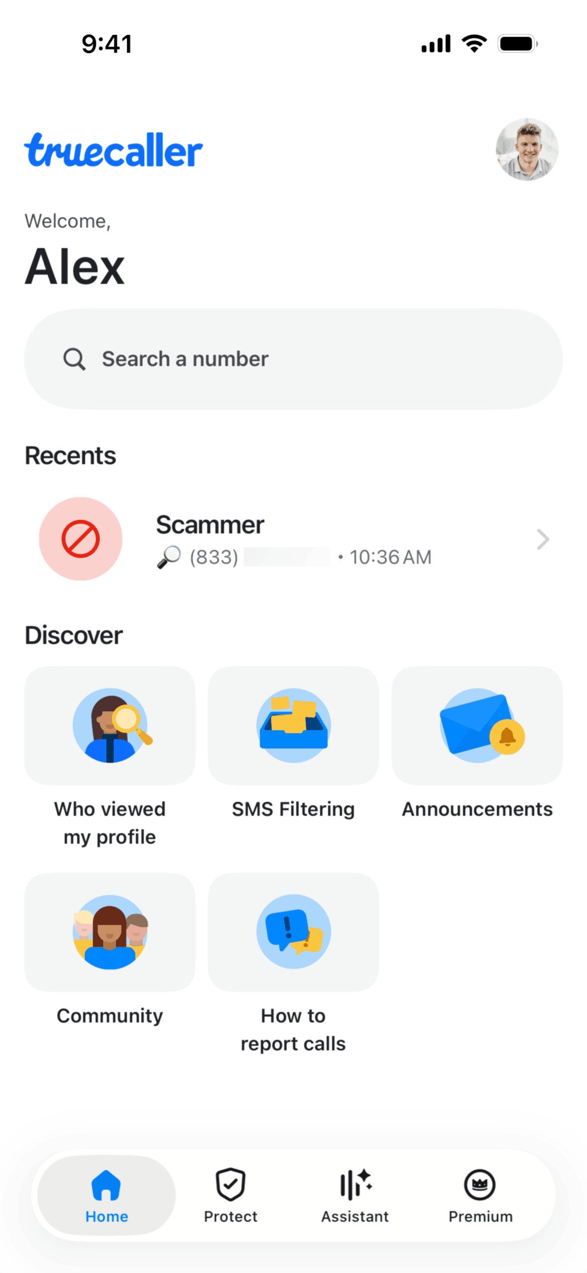Truecaller iOS Utilities interface screenshot 2