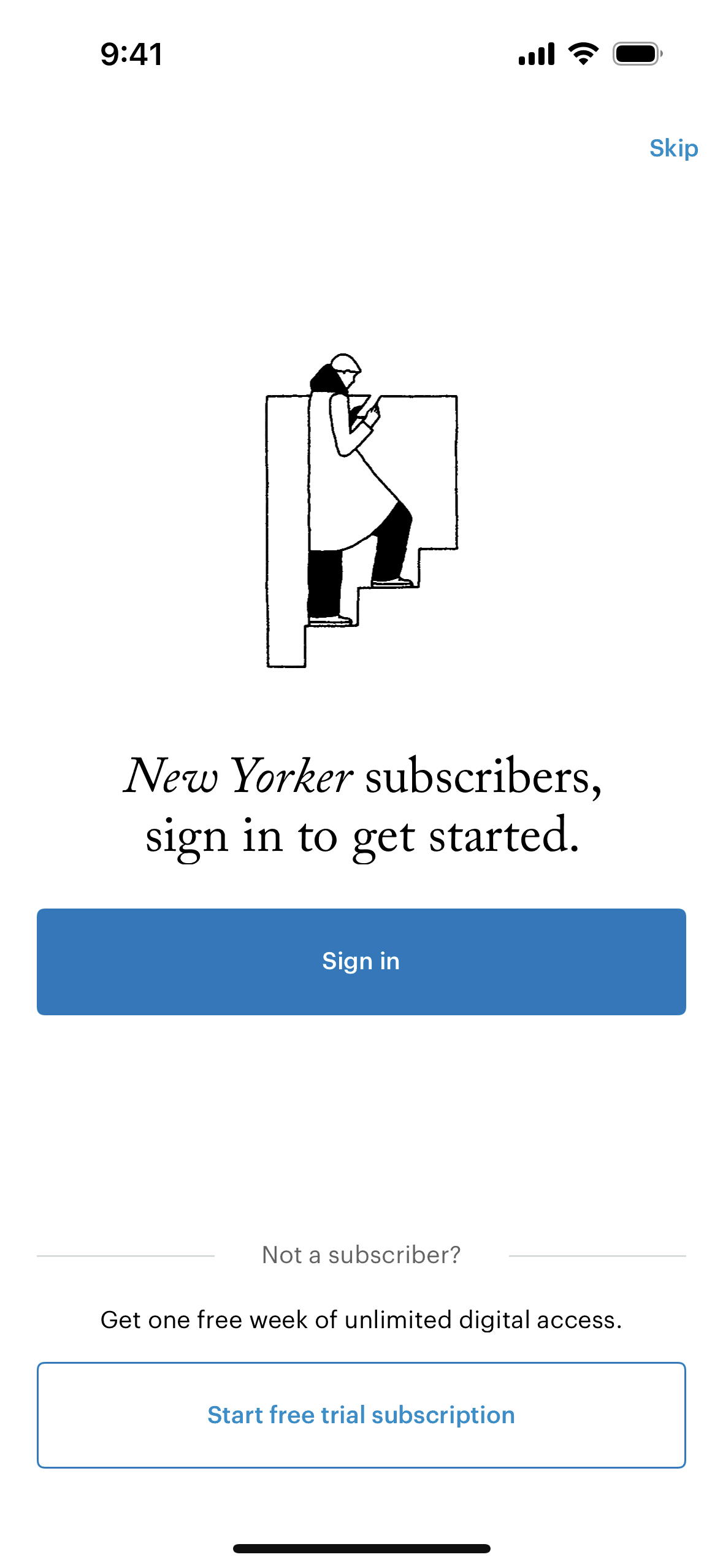 The New Yorker iOS News interface screenshot 2