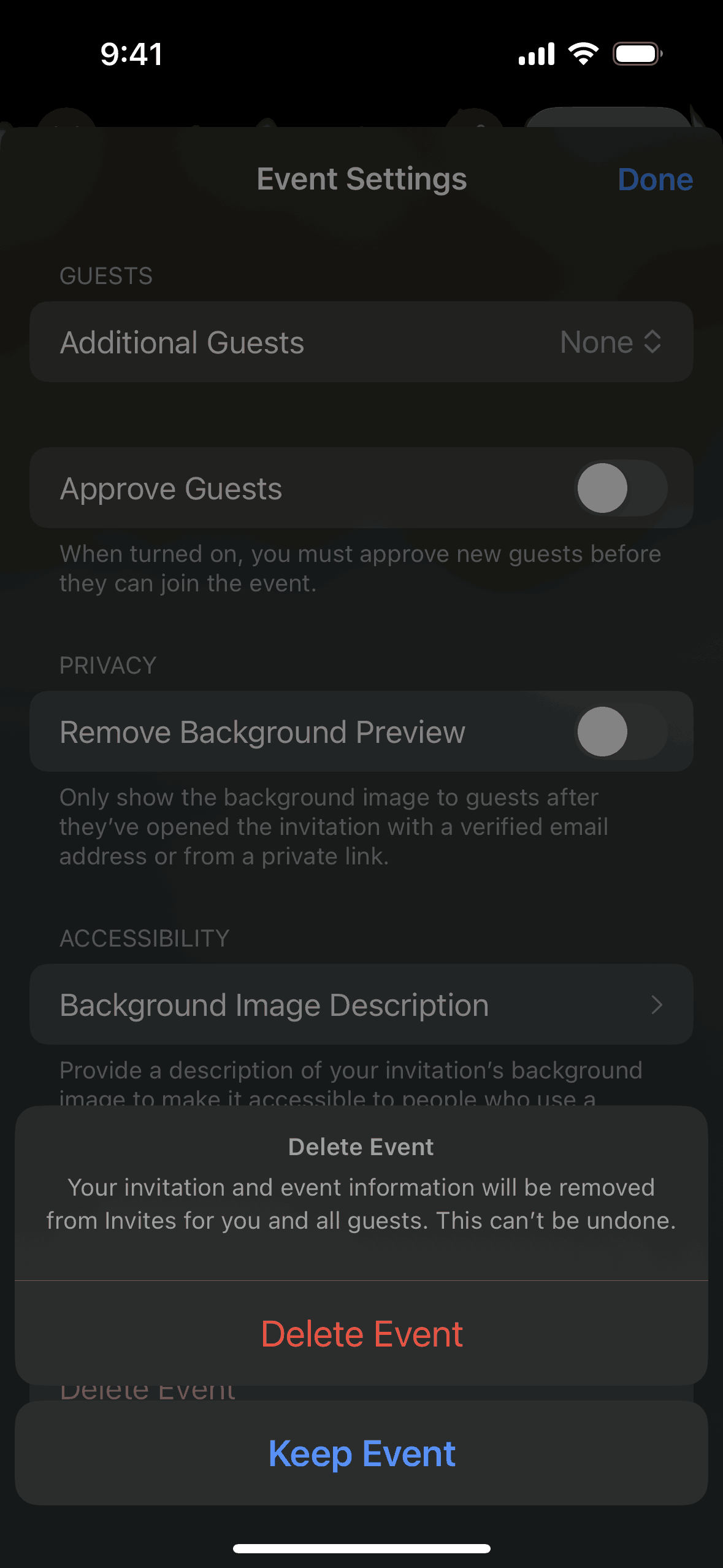 Apple Invites iOS Lifestyle interface screenshot 15