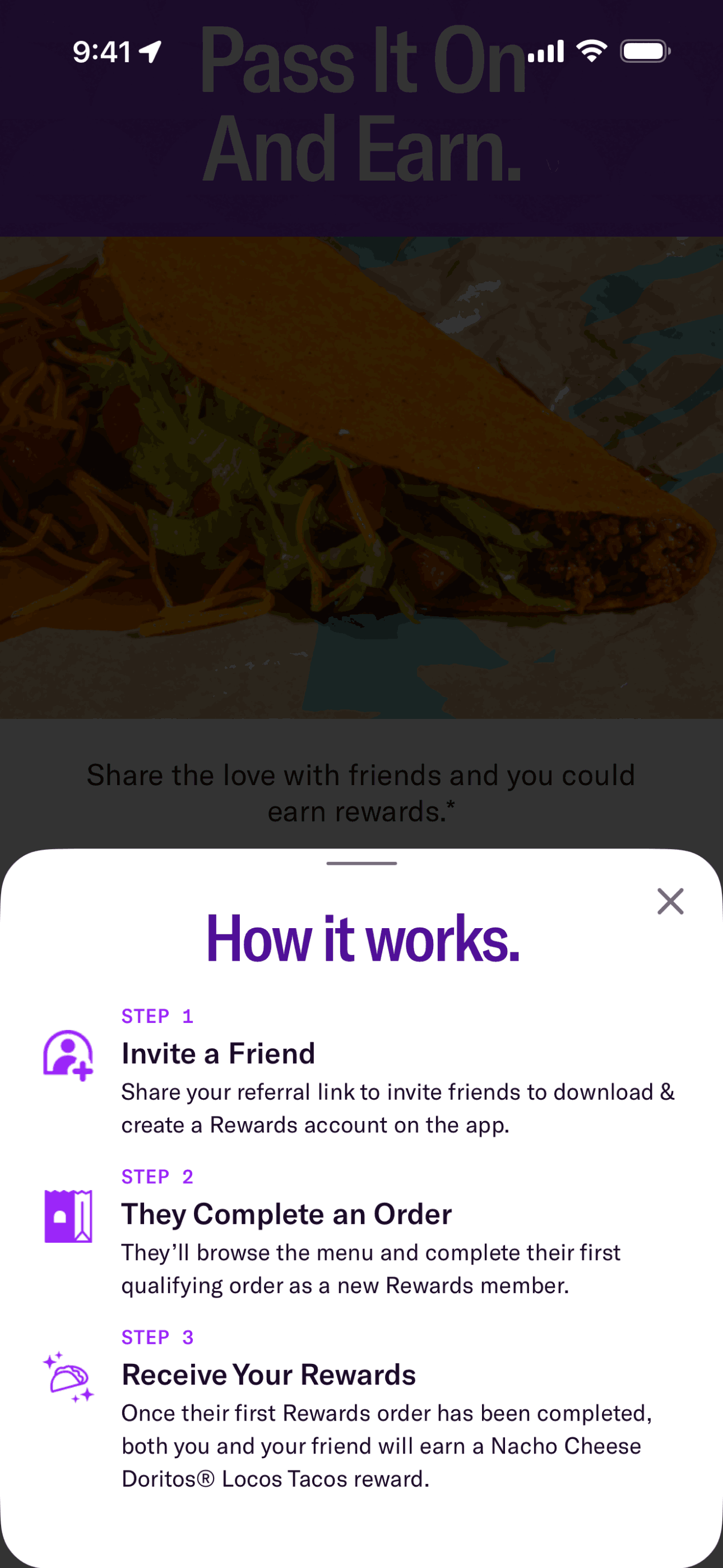 Taco Bell iOS Food & Drink interface screenshot 12
