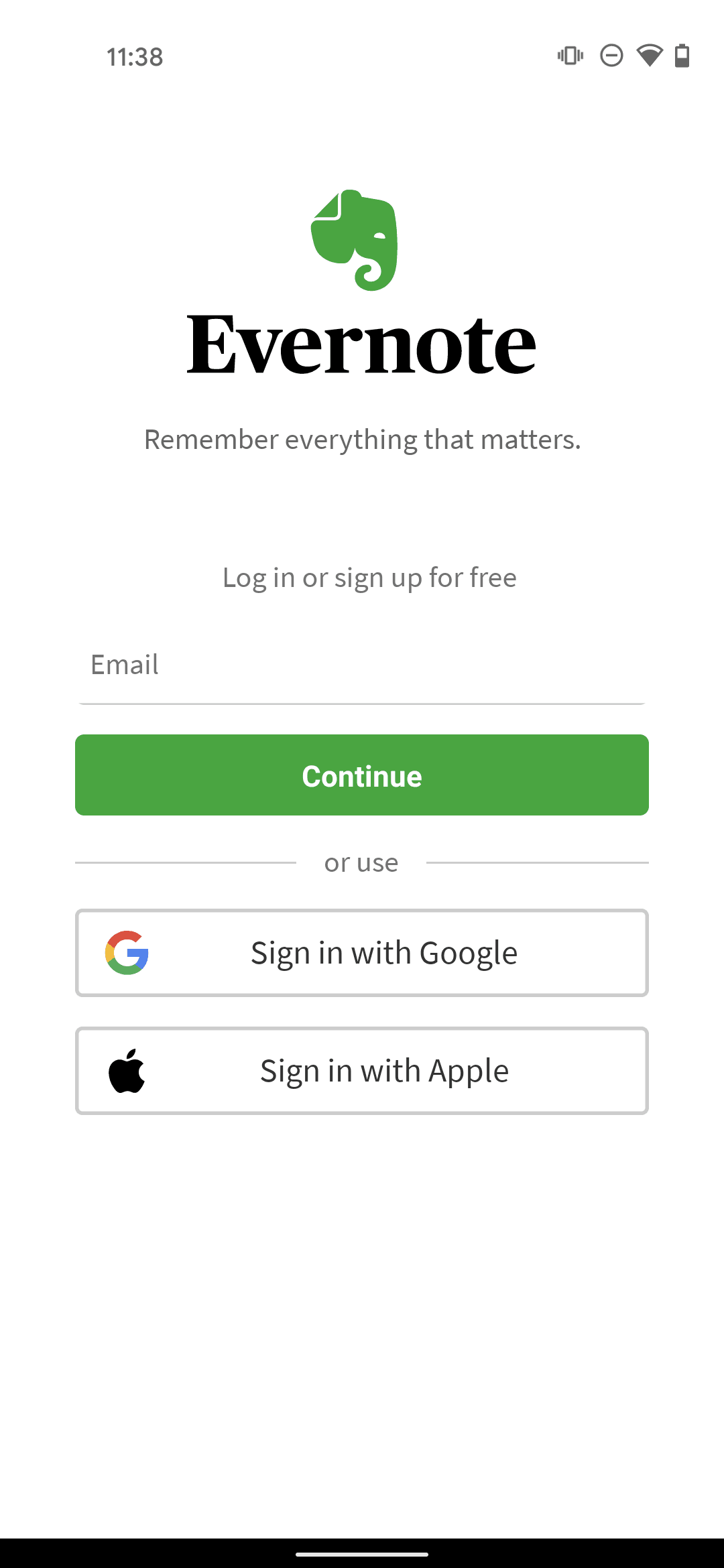 Evernote Android Productivity interface screenshot 2