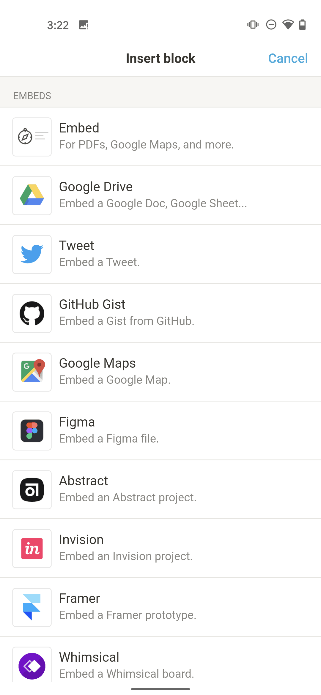 Notion Android Collaboration interface screenshot 17