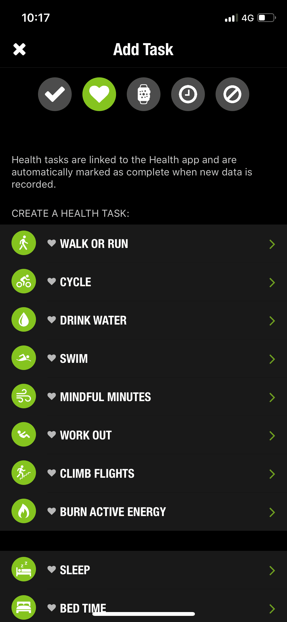 Streaks iOS Productivity interface screenshot 24