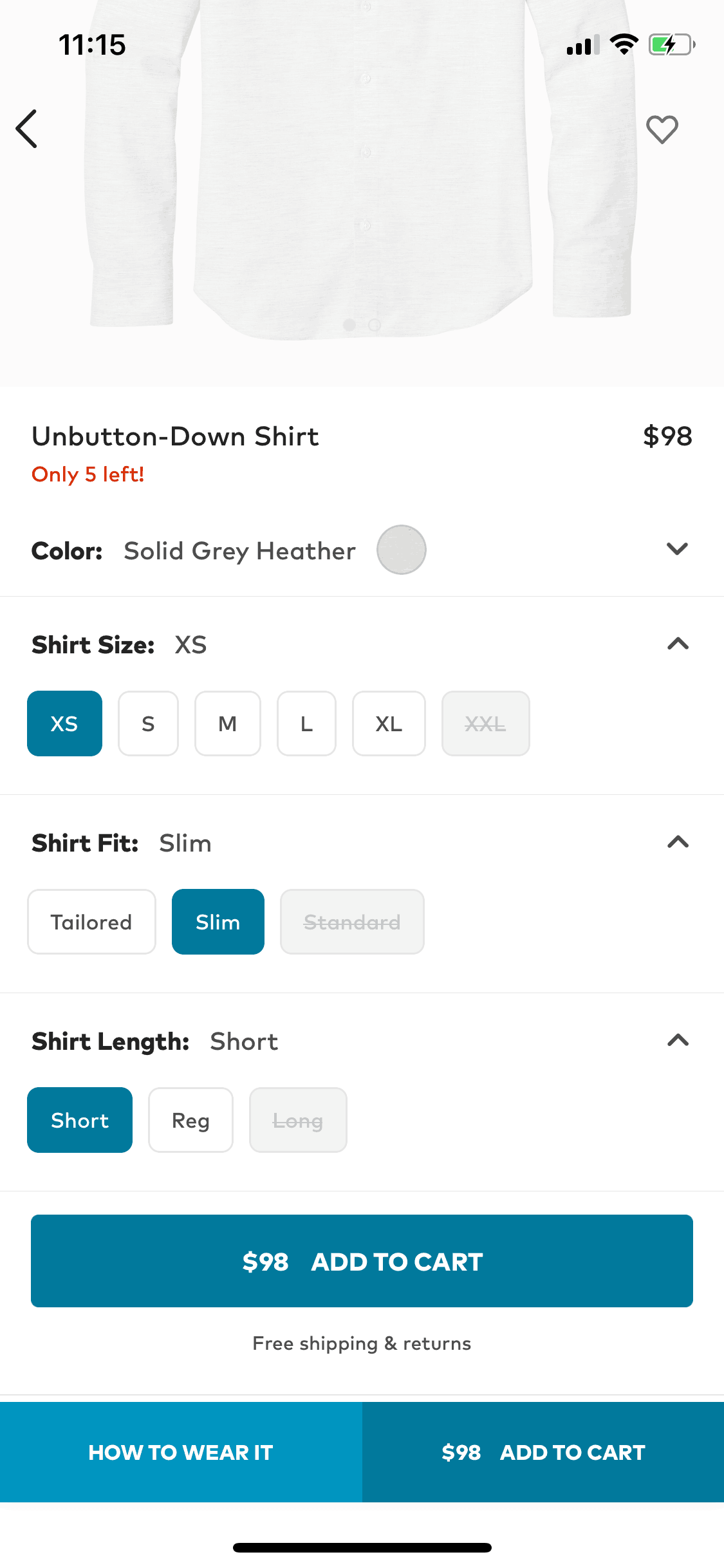 Bonobos iOS Shopping interface screenshot 11
