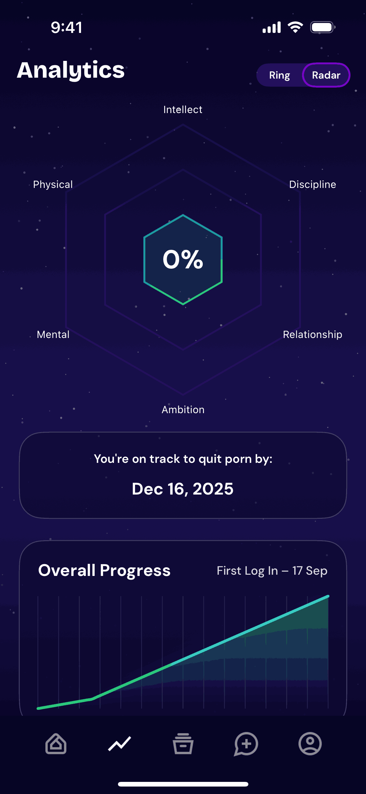 QUITTR iOS Health & Fitness interface screenshot 11