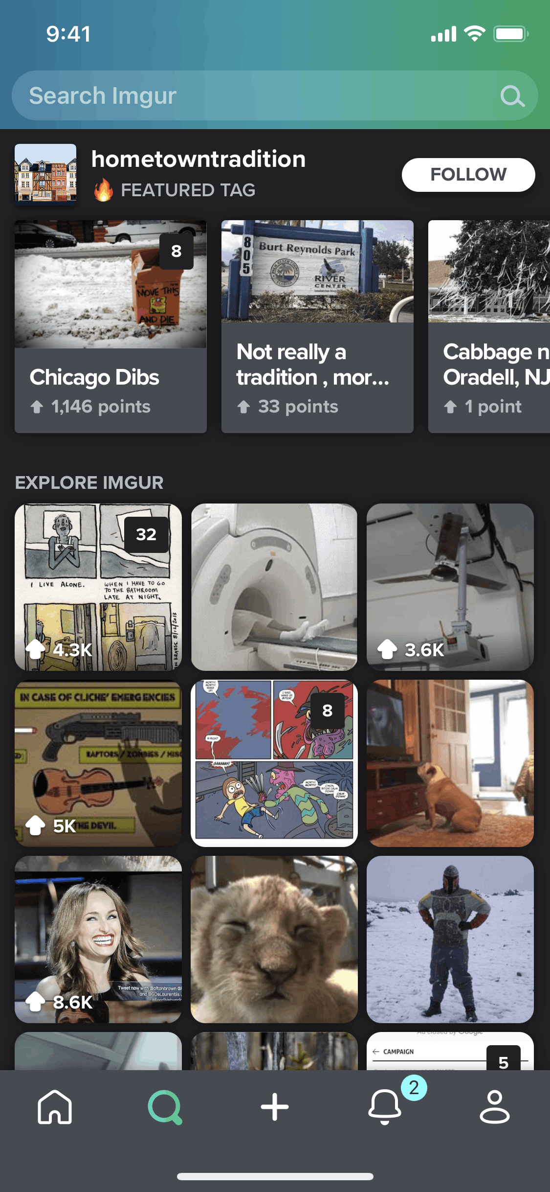 Imgur iOS Photo & Video interface screenshot 7
