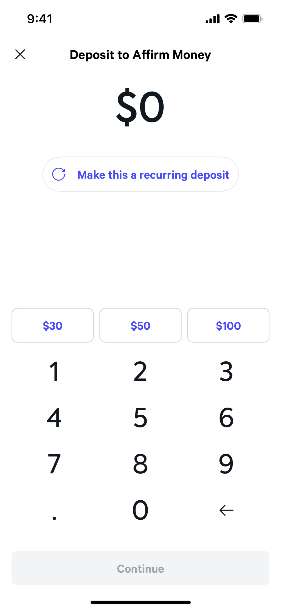 Affirm iOS Finance interface screenshot 16