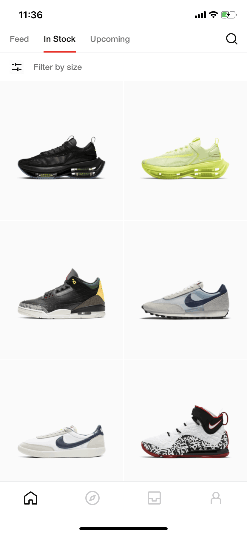 Nike SNKRS iOS Shopping interface screenshot 16